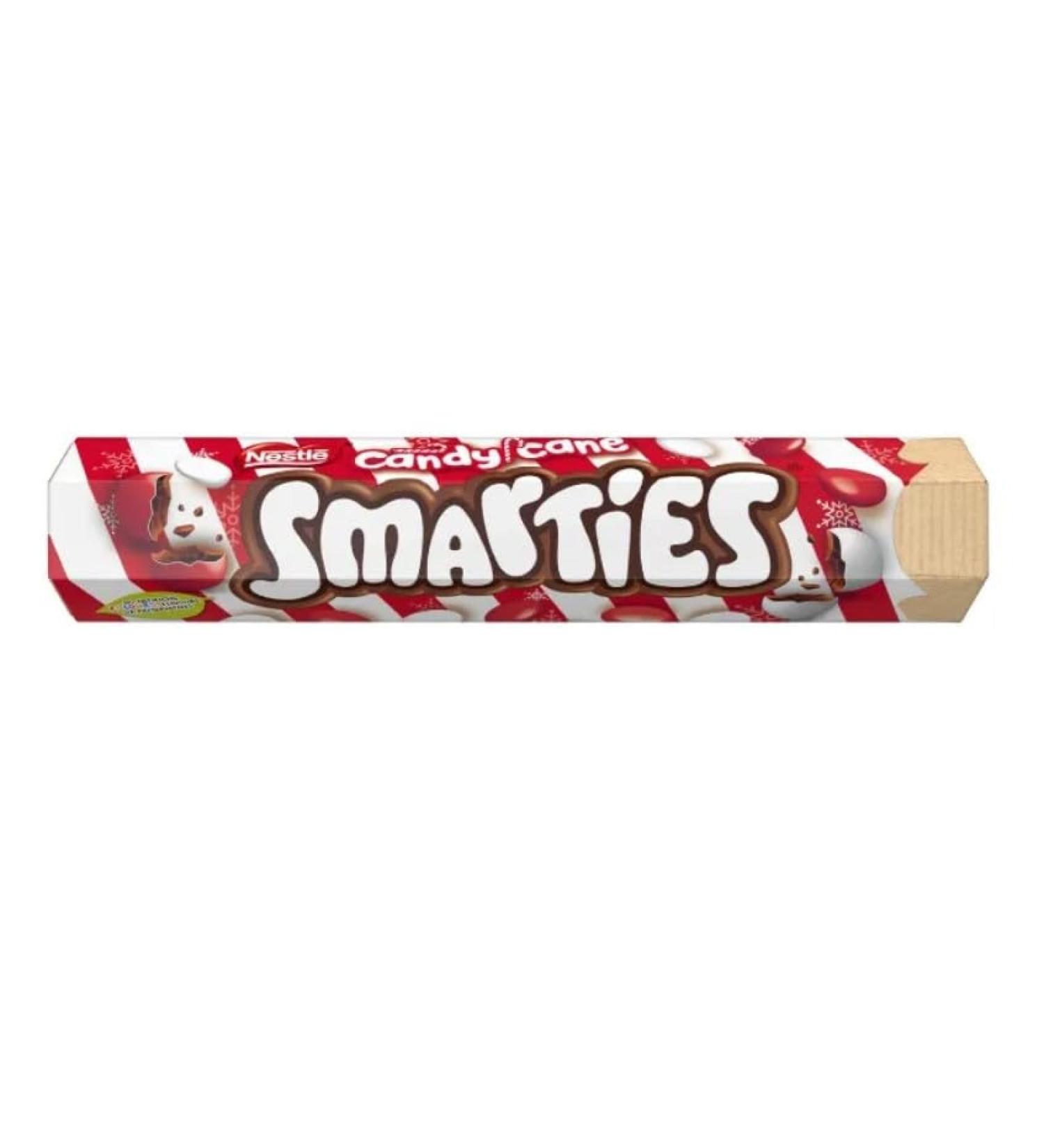 3 x Smarties Candy Cane Tube 120g Delicious Tasty And Twisty Treat Gift Hamper For Birthday Christmas Sold By Kidzbuzz