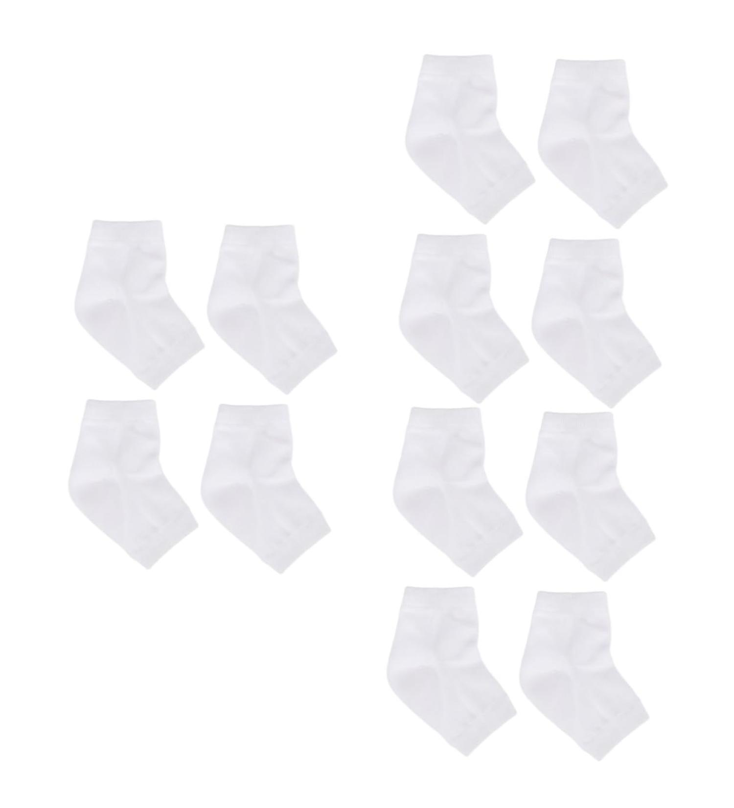 Ipetboom 6 Pairs Dry Feet Heel Protector Socks Ankle Socks Anti Crack Heel Socks Moisturizing Socks Breathable Socks Toeless Spa Socks Heel Sleeves Foot Socks White Gel Women's Ordinary - Buy Online on GoSupps.com