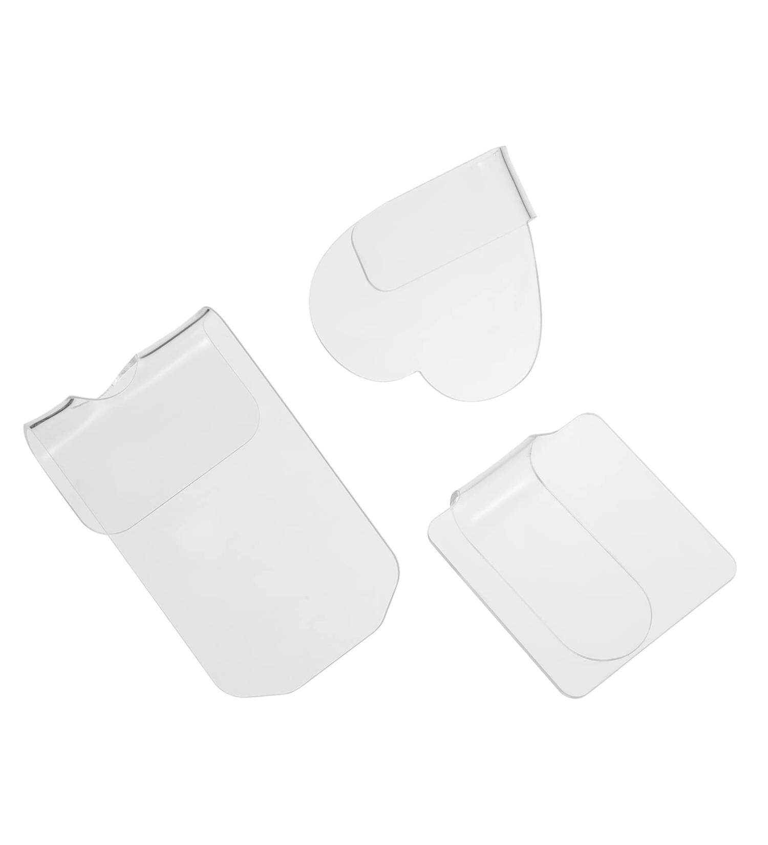  FOMIYES FOMIYES 3 Transparent Acrylic Makeup Mixing Palettes for Manicure Handheld Palettes Colors of Foundations Body Creams - Buy Online on GoSupps.com