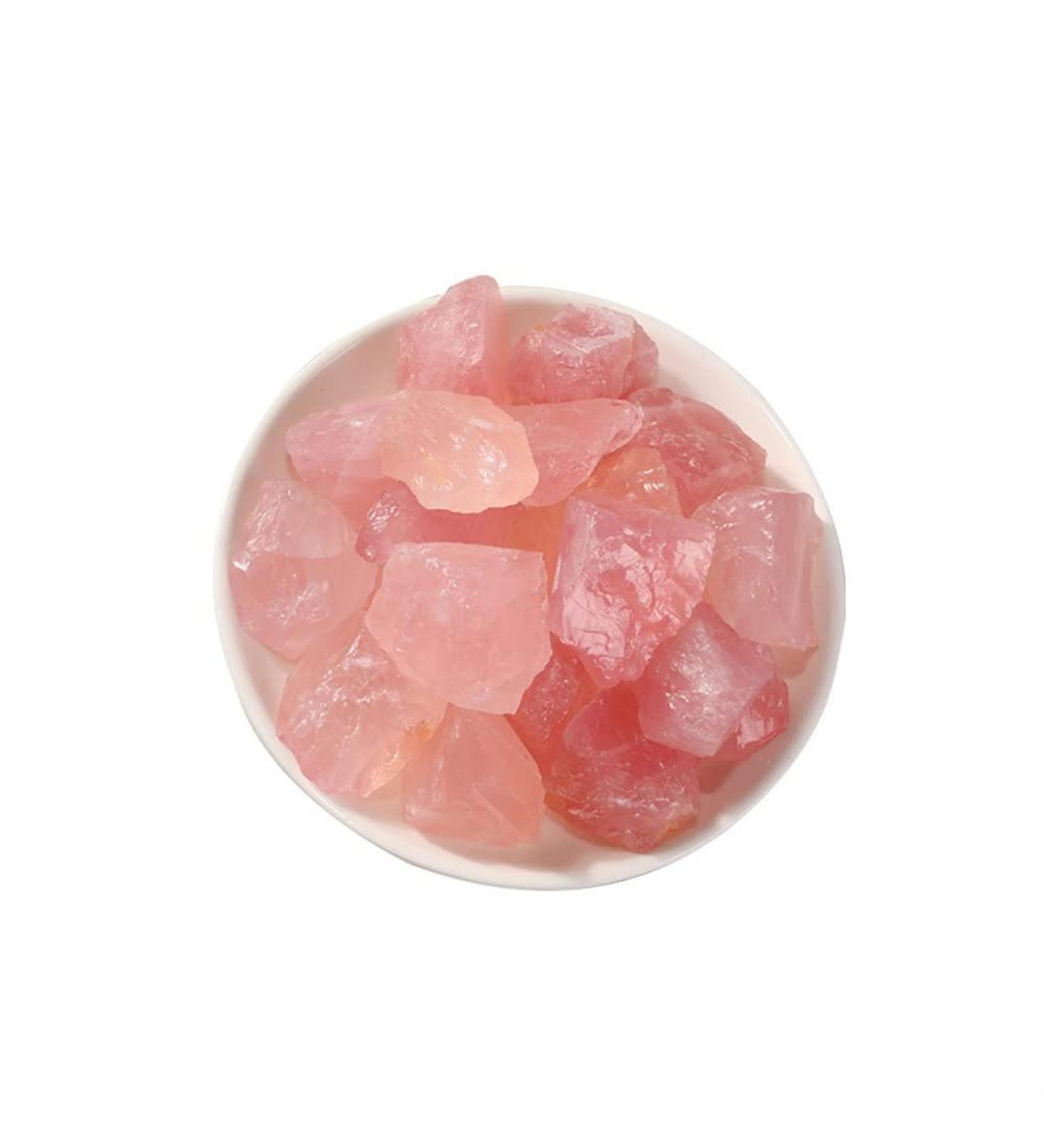 Choice of Gifts 100g Natural Raw Crystal Pink Rose Quartz Crystal Minerals Specimen Crystal Love Natural Stones and Fish Tank Decor Vibration Stone (Size : 3-5cm100g) - Buy Online on GoSupps.com