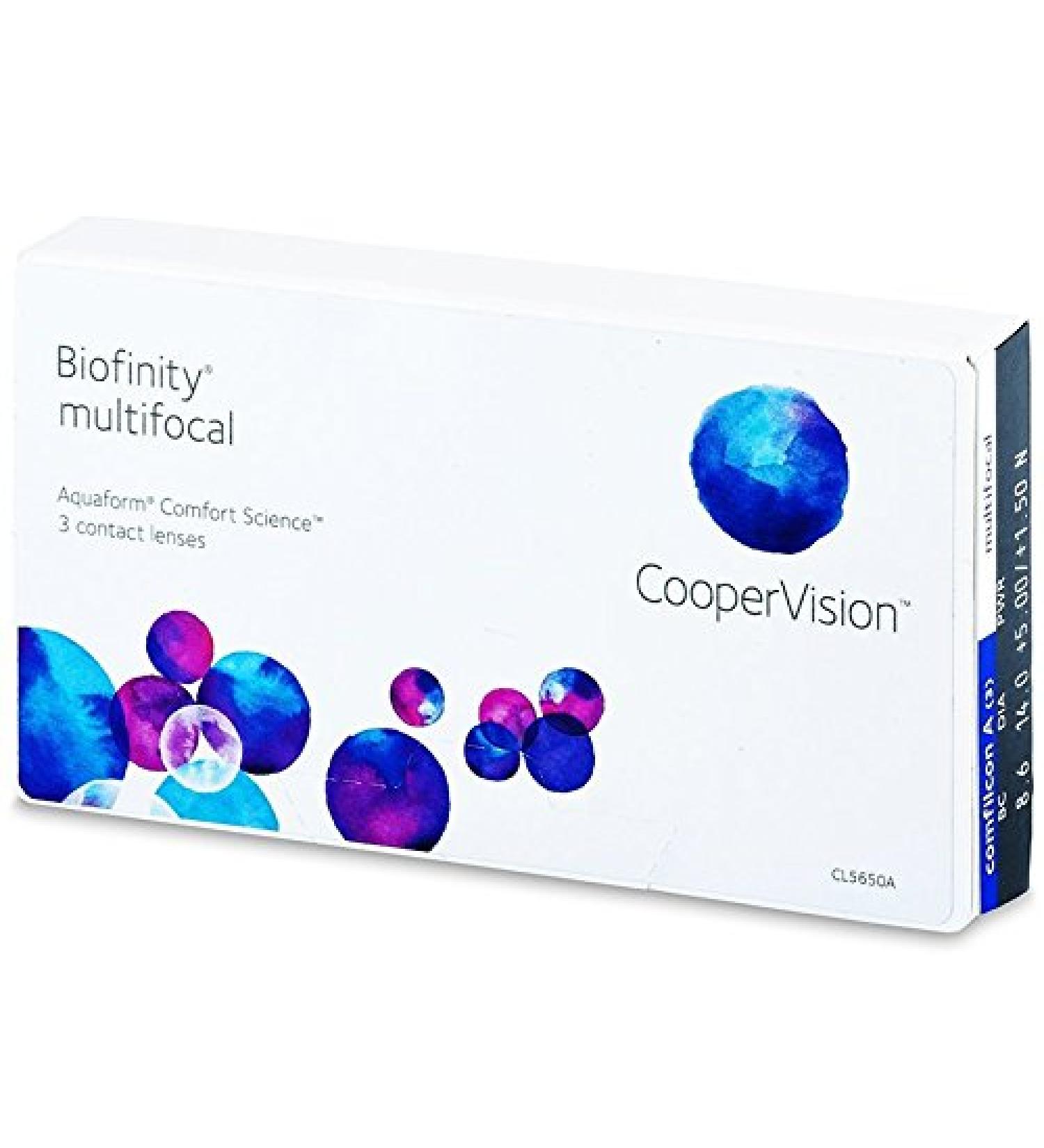 CooperVision Biofinity Multifocal monthly lenses 6 / BC 8.60 / DIA 14.00 / +5.75 diopters