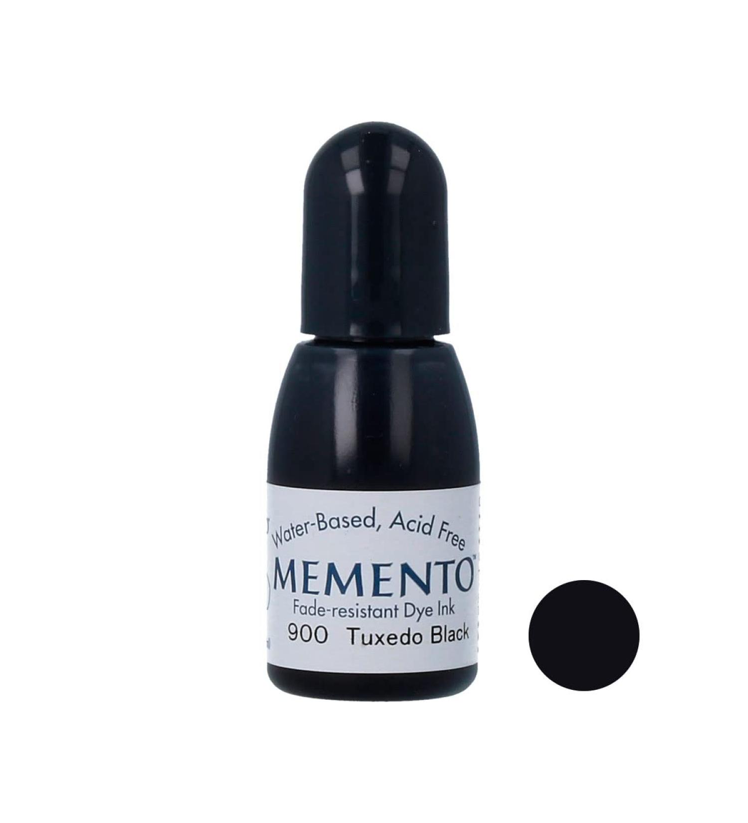 DUXEC Tsukineko Memento 1/2 oz Fade-Resistant Dye Inker - Tuxedo Black - Buy Online on GoSupps.com