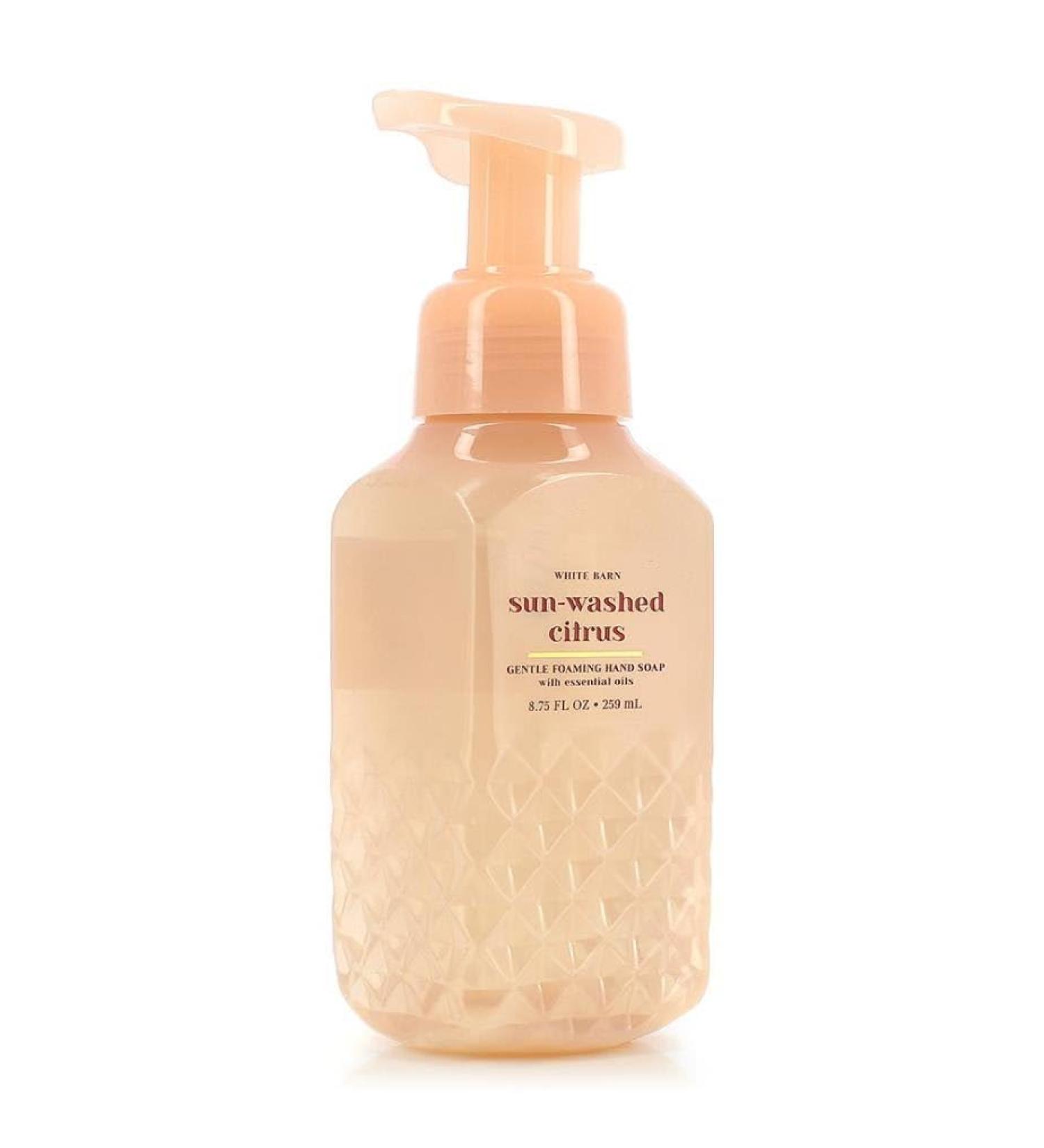White Barn SUNWASHED CITRUS GENTLE FOAMING HAND SOAP 8.75 FL/OZ sugared lemons pineapple mandarin 8.75 Fl Oz (Pack of 1)