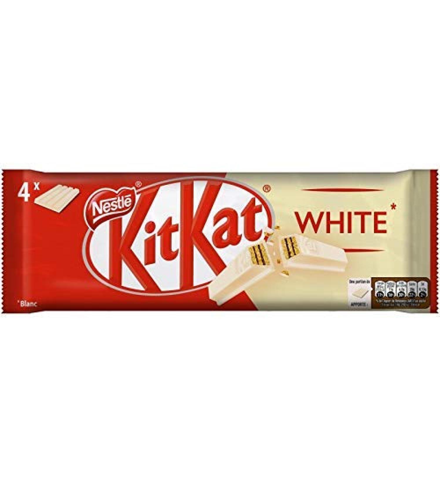 NESTLE - Kit Kat White 166G - Pack of 4 - free delivery