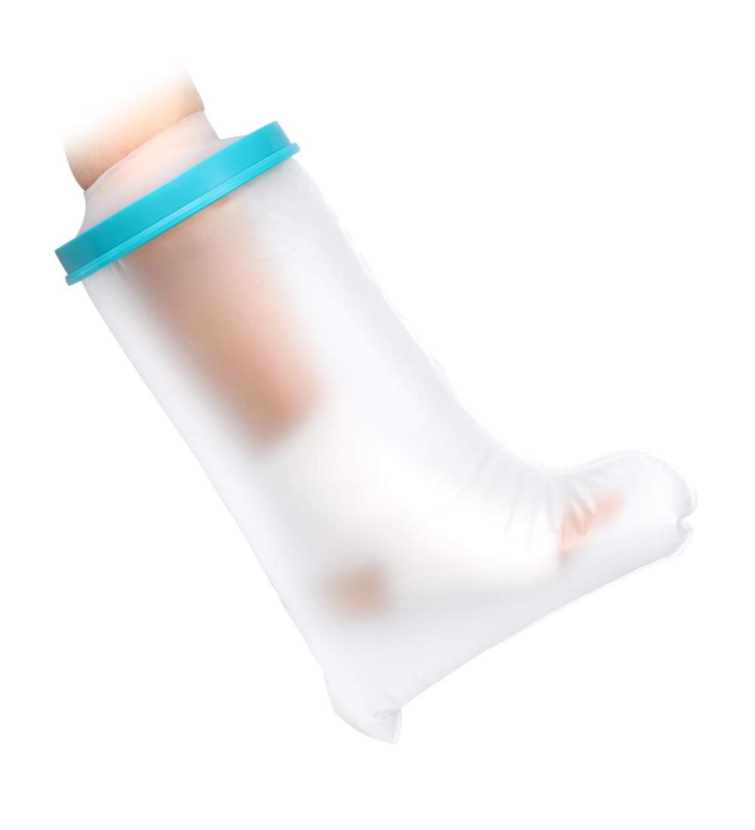Waterproof 43cm Leg Cast Cover for Shower - Reusable Dressing Protector for Kids - Buy Online on GoSupps.com