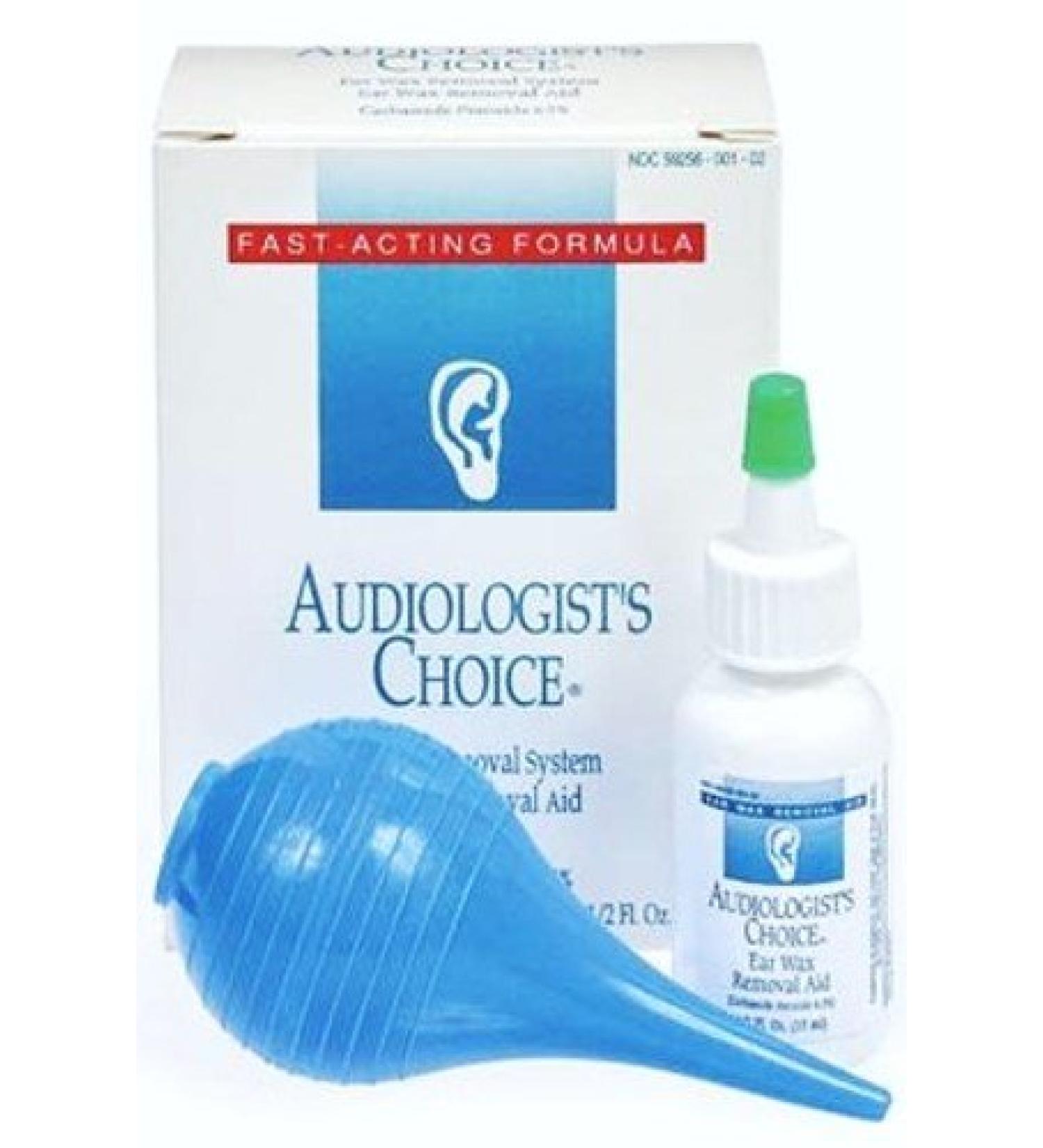 Audiologists Choice Earwax Removal System with Ear Wax Air Bulb Syringe
