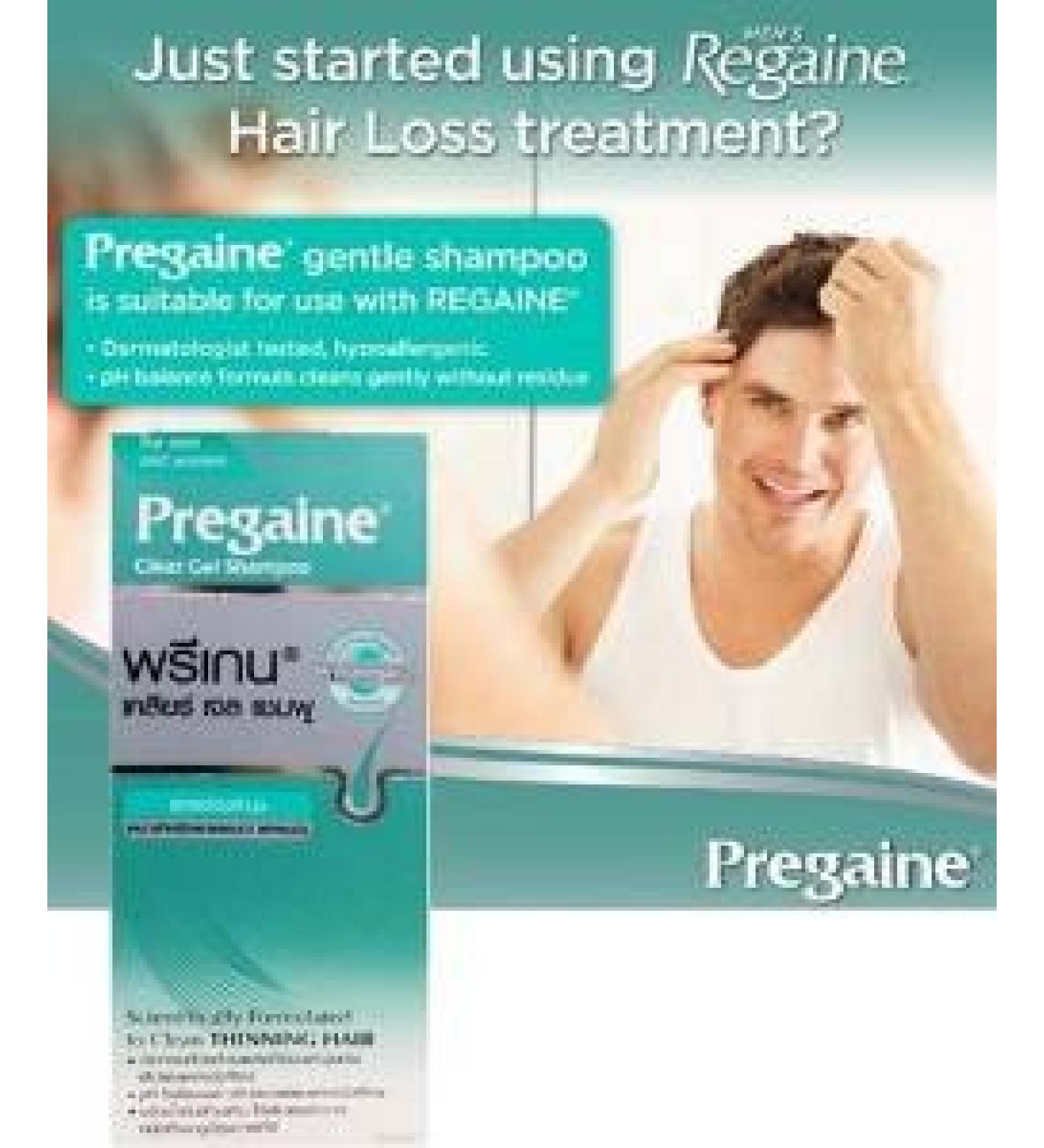 Pregaine Clear Gel Shampoo 200 ML.(Honest Succeed)