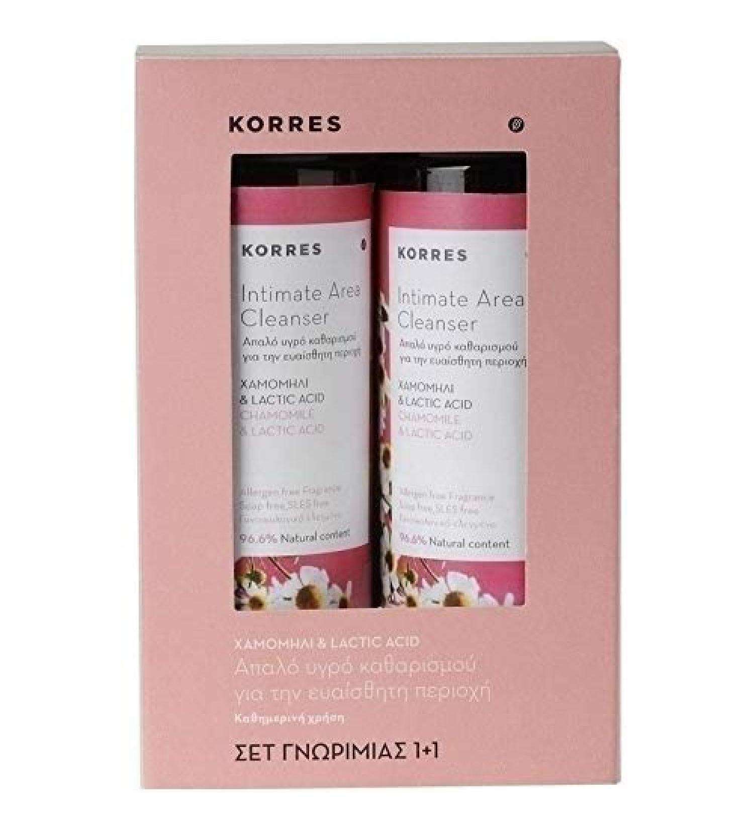 KORRES Chamomile & Lactic Acid 250ml 1 + 1 FREE