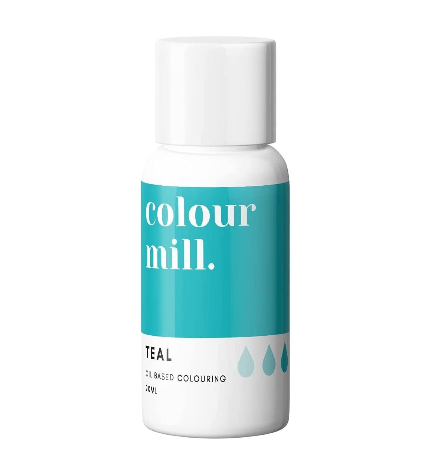 Colour Mill Oil Based Next Genertion Edible Food Paint Colouring for Buttercream Fondant Sugarpaste Icing and Chocolate - Teal 20ml