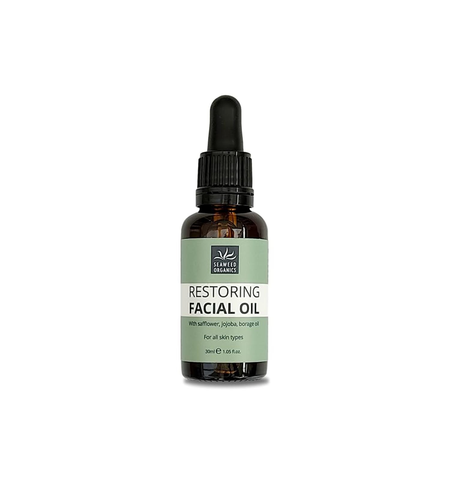 SEAWEED ORGANICS - Restoring Facial Oil with Organic Safflower Oil Jojoba Seed Oil Borage Oil and Seaweed Extract 30ml Diana Drummond - Buy Online on GoSupps.com