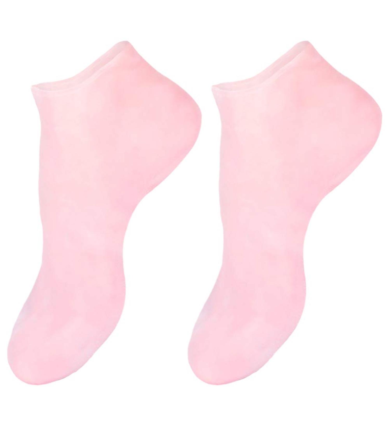 Moisturizing Gel Booties Socks - Hydrating Heel Cuffs for Dry Feet | SEB 41x8x1cm - Buy Online on GoSupps.com