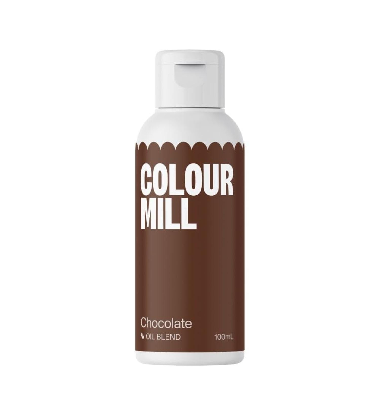 Colour Mill *Bulk Large 100ML* Next Generation Oil Based Food Colouring for Baking Decorating Icing and Cooking Food Dye DIY Slime and Crafts Making 100ml Chocolate