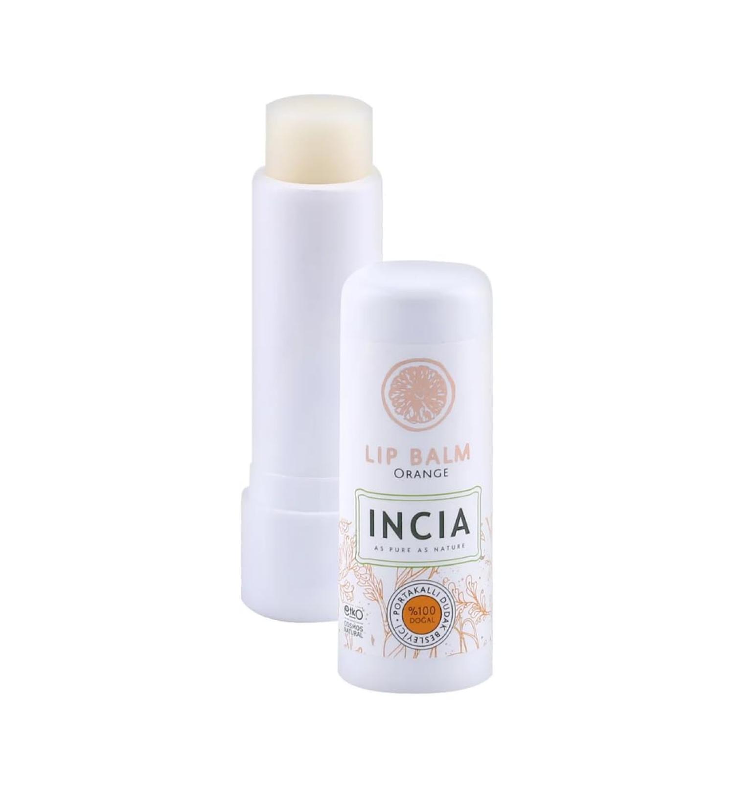 INCIA 100% Natural Orange Shea Butter Lip Balm. Protects and Repairs Dry Damaged and Cracked Lips 6g - Buy Online on GoSupps.com