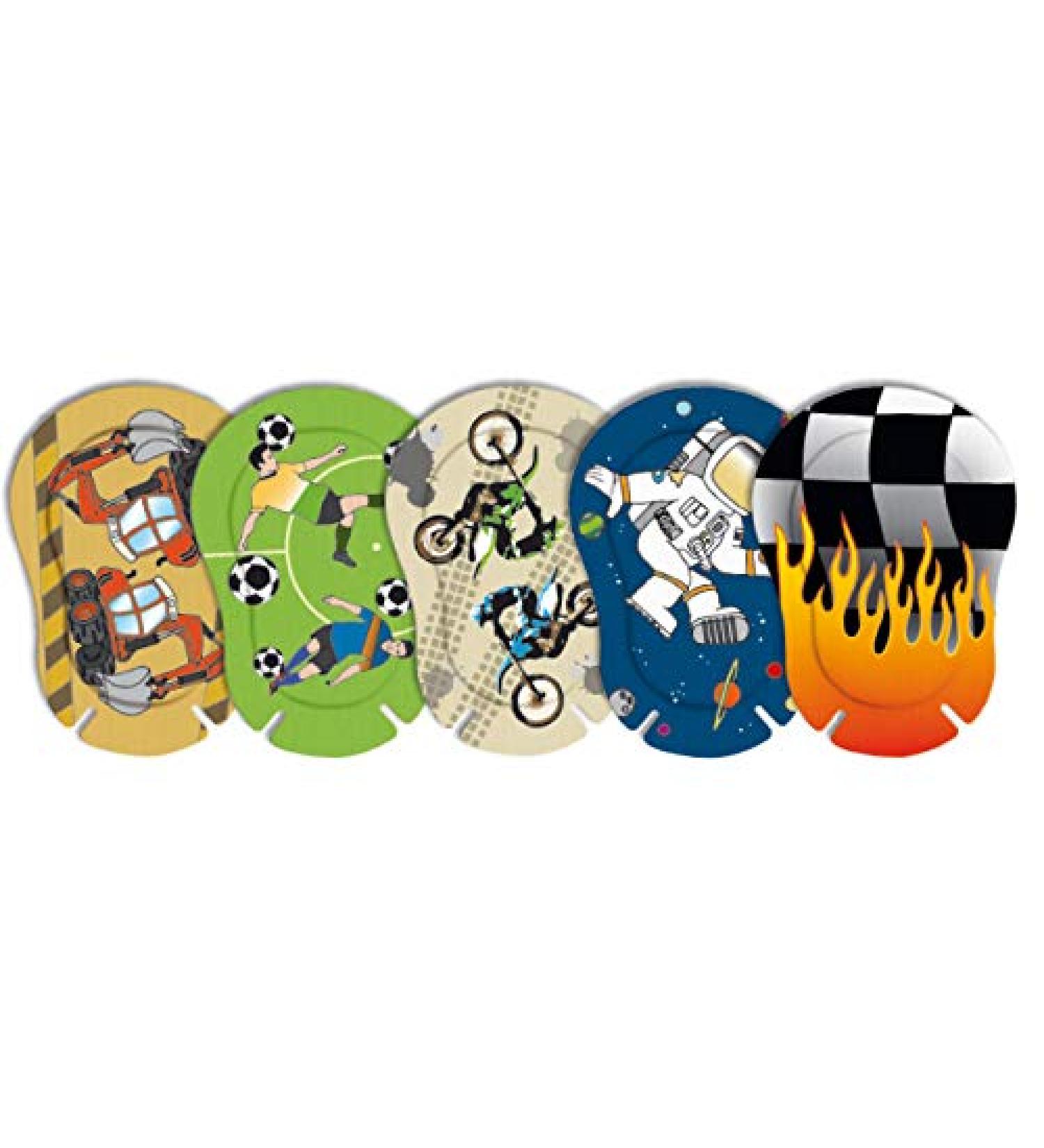 Ortopad Boys Eye Patches Large Scale Designs 1 Pack of 50 Patches (Medium)