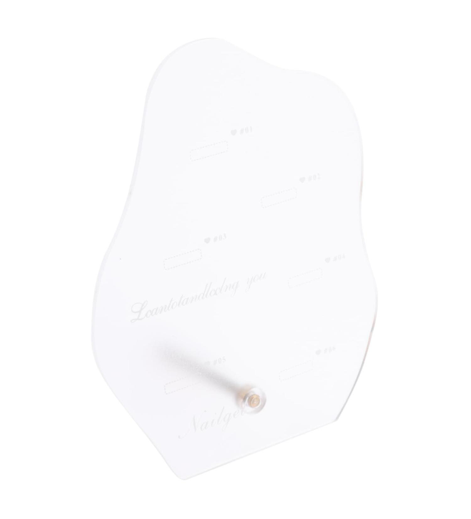 minkissy Nail Art Display Stand Nail Art Board Nail Color Display Holder Polish Stand Nail Polish Rack Nail Polish Gel Card Nail Art Color Display Nail Art Tips Chart White Manicure Acrylic 15x11.2cm White - Buy Online on GoSupps.com