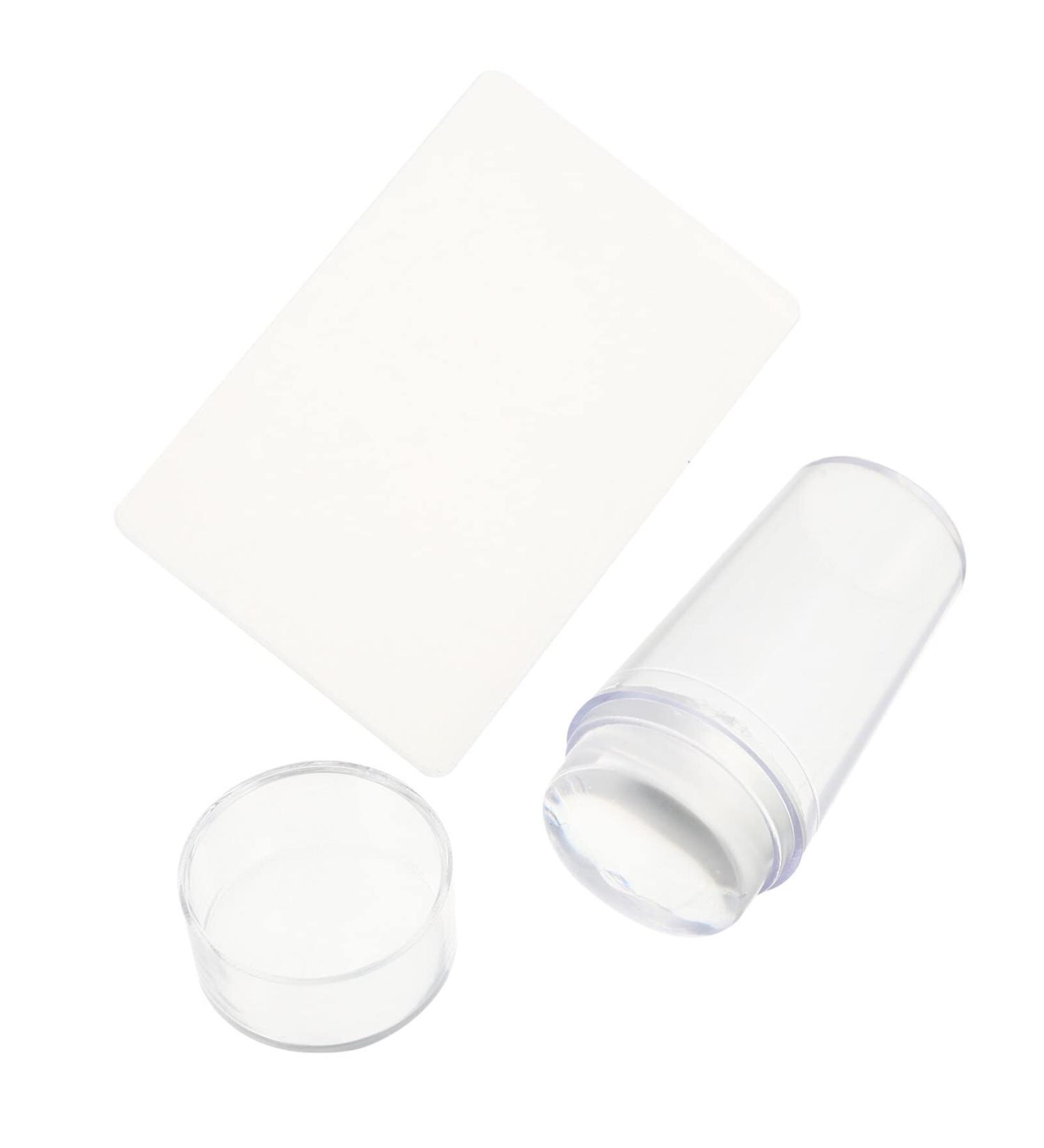Beaupretty Clear Nail Stamp Kit - French Nail Stamper & Silicone Jelly Nail Art for DIY Manicure (Transparent) - International Shipping - Buy Online on GoSupps.com