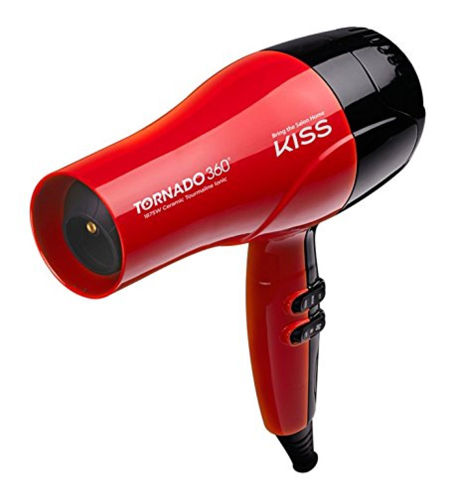 Kiss Tornado 360 Hair Dryer Red 1-Count