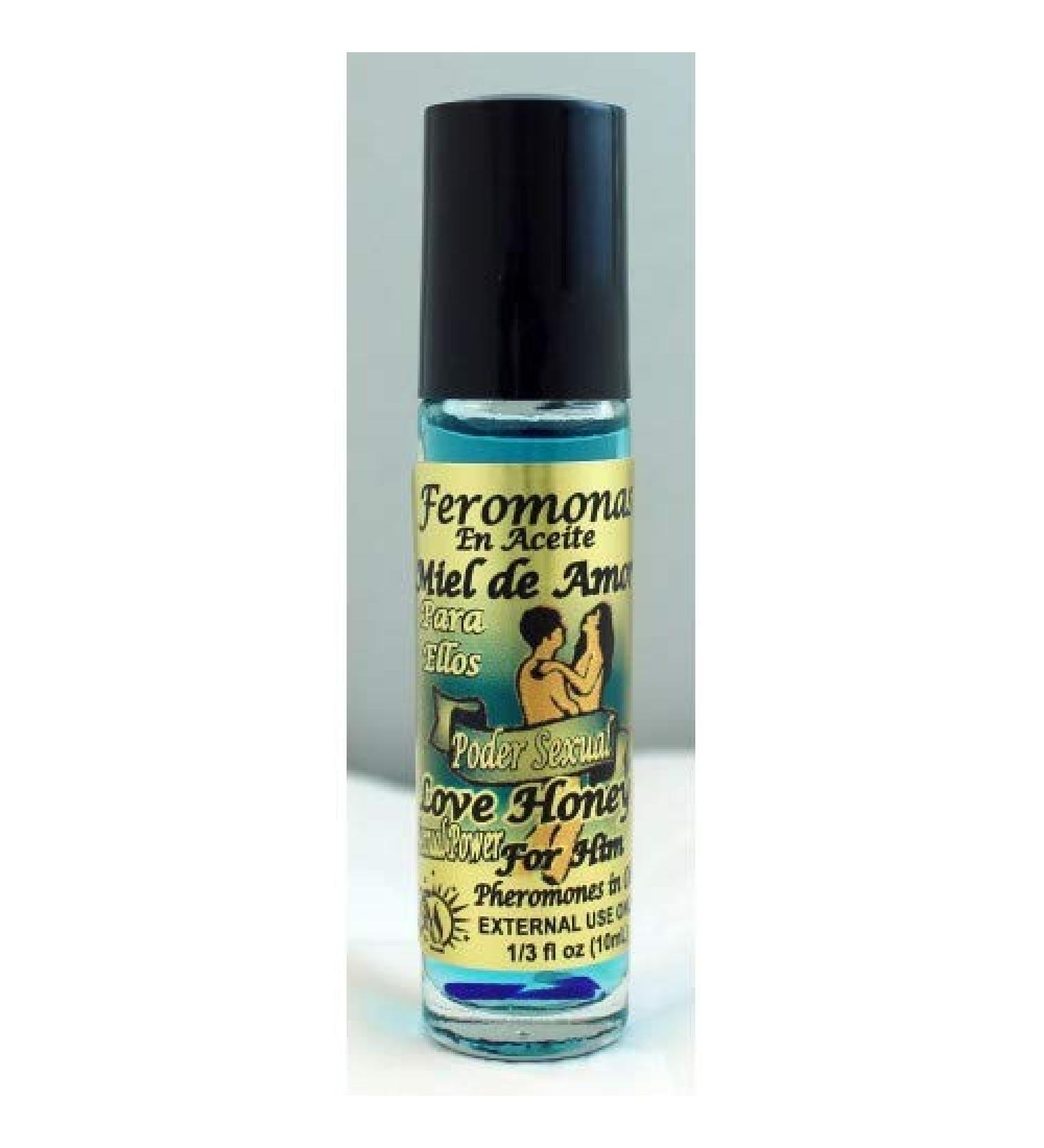 12 PIECES BRYBRADAN LOVE HONEY(HIM)/MIEL DE AMOR ELLOS PHEROMONE OIL 1/3OZ 10ML ROLL ON BOTTLE LOVE HONEY HIM 12