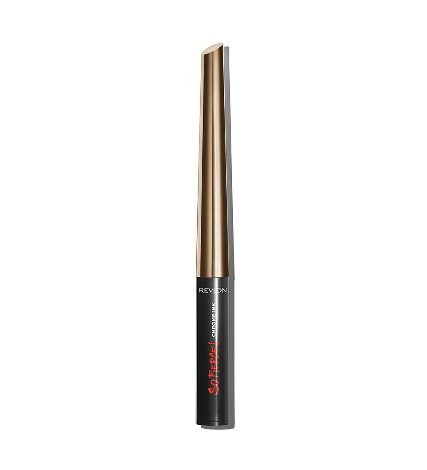 Revlon Chrome Ink So Fierce Liquid Eyeliner Long-Lasting Metallic Effect High-Intensity Pigments and Reservoir Cap N902 Bronzing - Buy Online on GoSupps.com