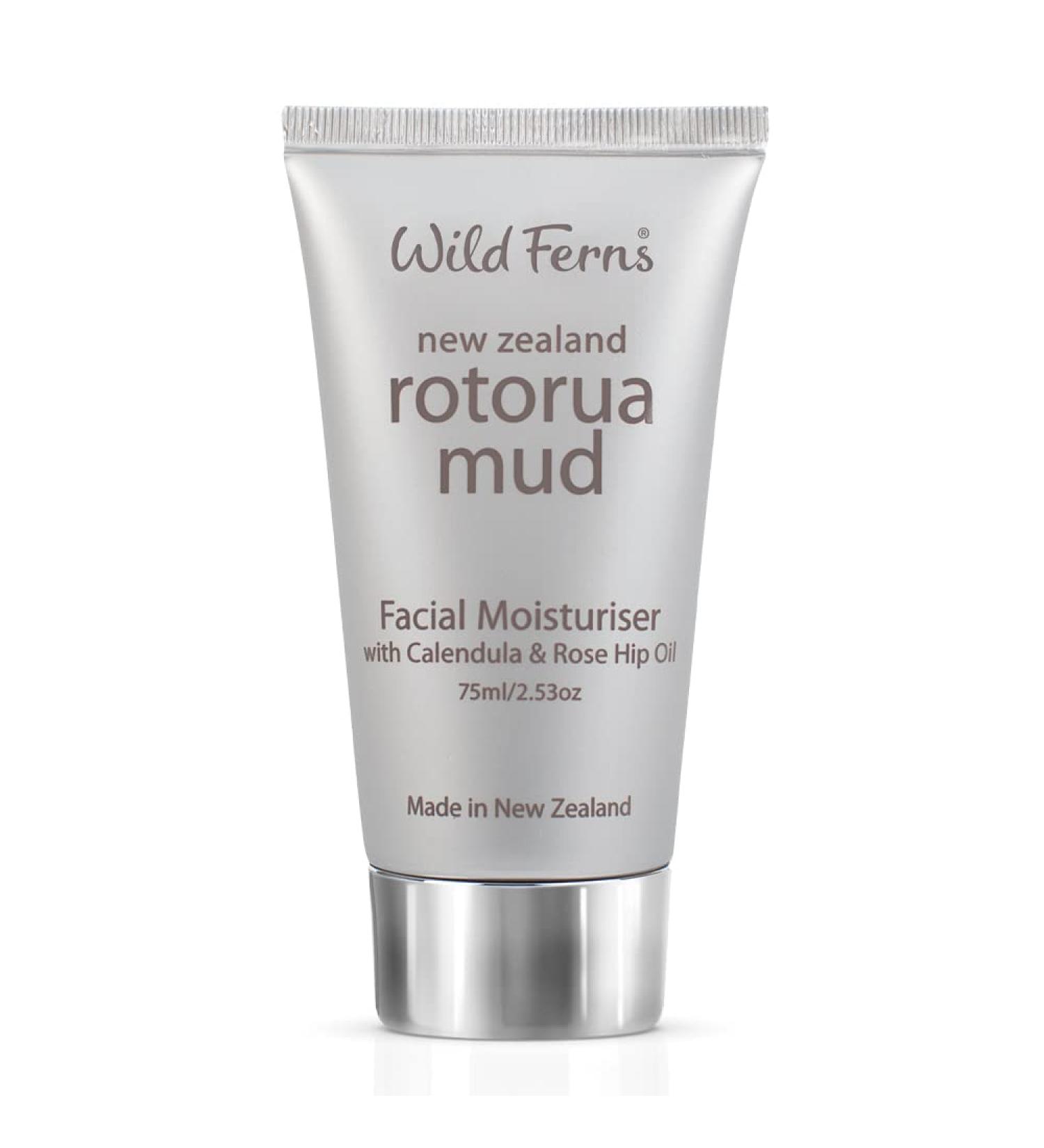 Buy Wild Ferns Rotorua Mud Facial Moisturiser with Calendula & Rosehip Oil - 75ml | Natural Skincare for Glowing Skin - Buy Online on GoSupps.com