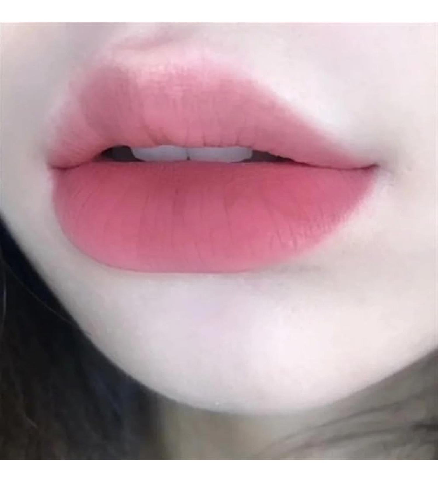 BADALO Velvet Mist Water Mist Lip Mud Soft Silky Matte Matte Vegan White NonStick Lip Gloss Lip Glaze Lipstick Color 1Gentle Evening Breeze