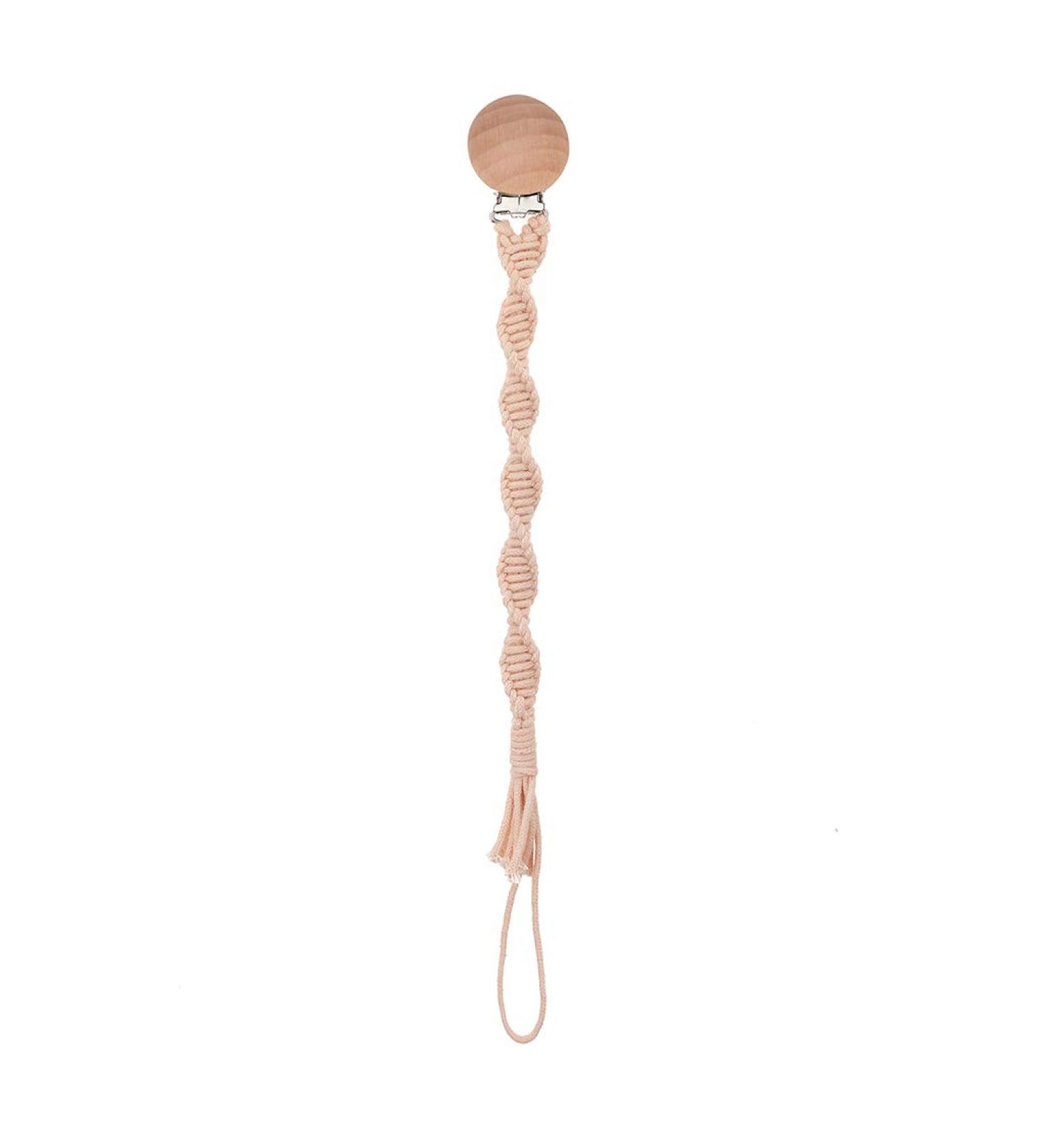 Tian-K Baby Pacifier Chain | Cotton Rope Woven Dummy Holder | Drip Protection & Bite Ring for Kids | International Shipping - Buy Online on GoSupps.com