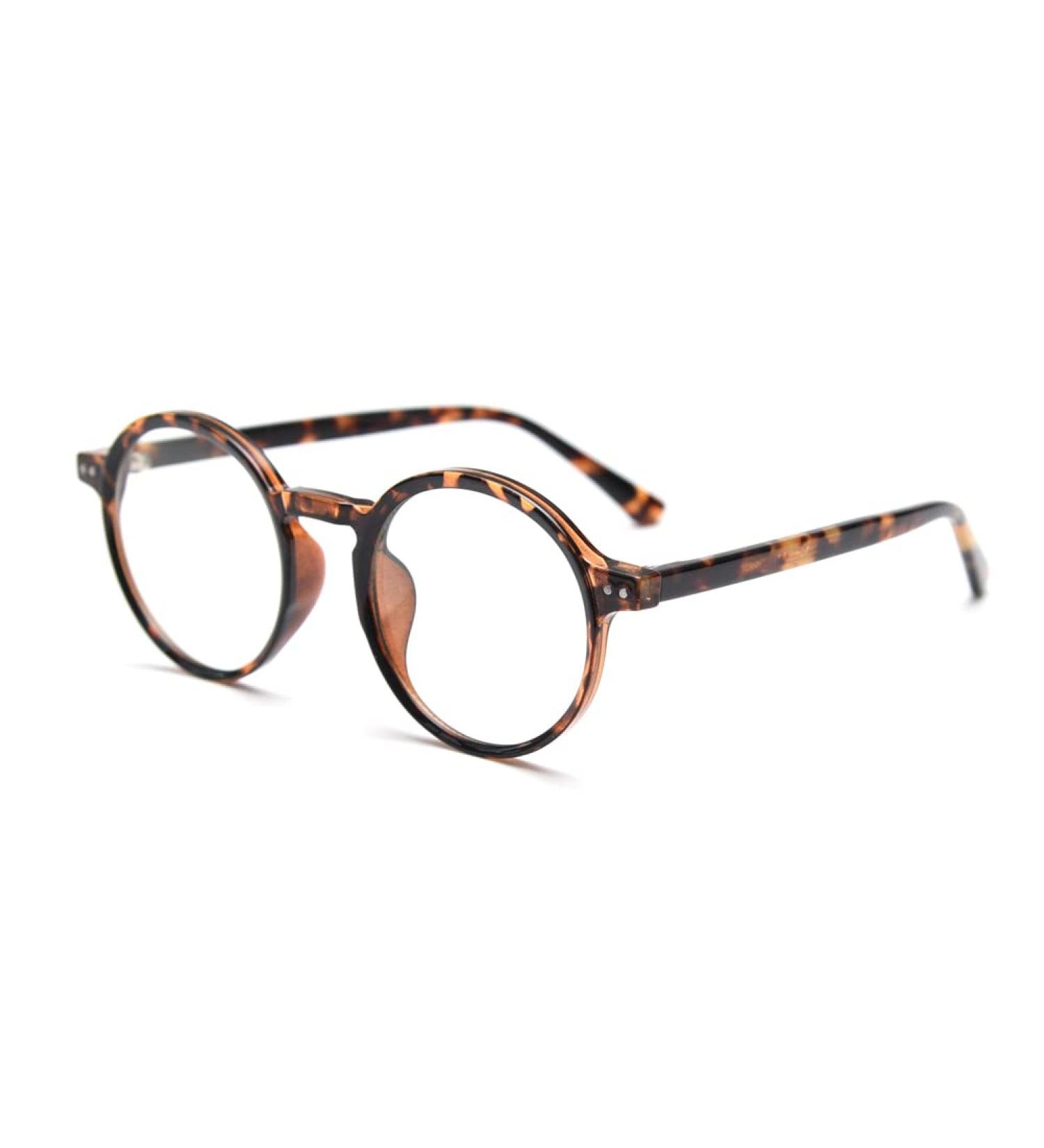 Kachawoo TR90 Full Rim Myopia Glasses Frame - Blue Light Filter Leopard Design for Work & Screens - Buy Online on GoSupps.com