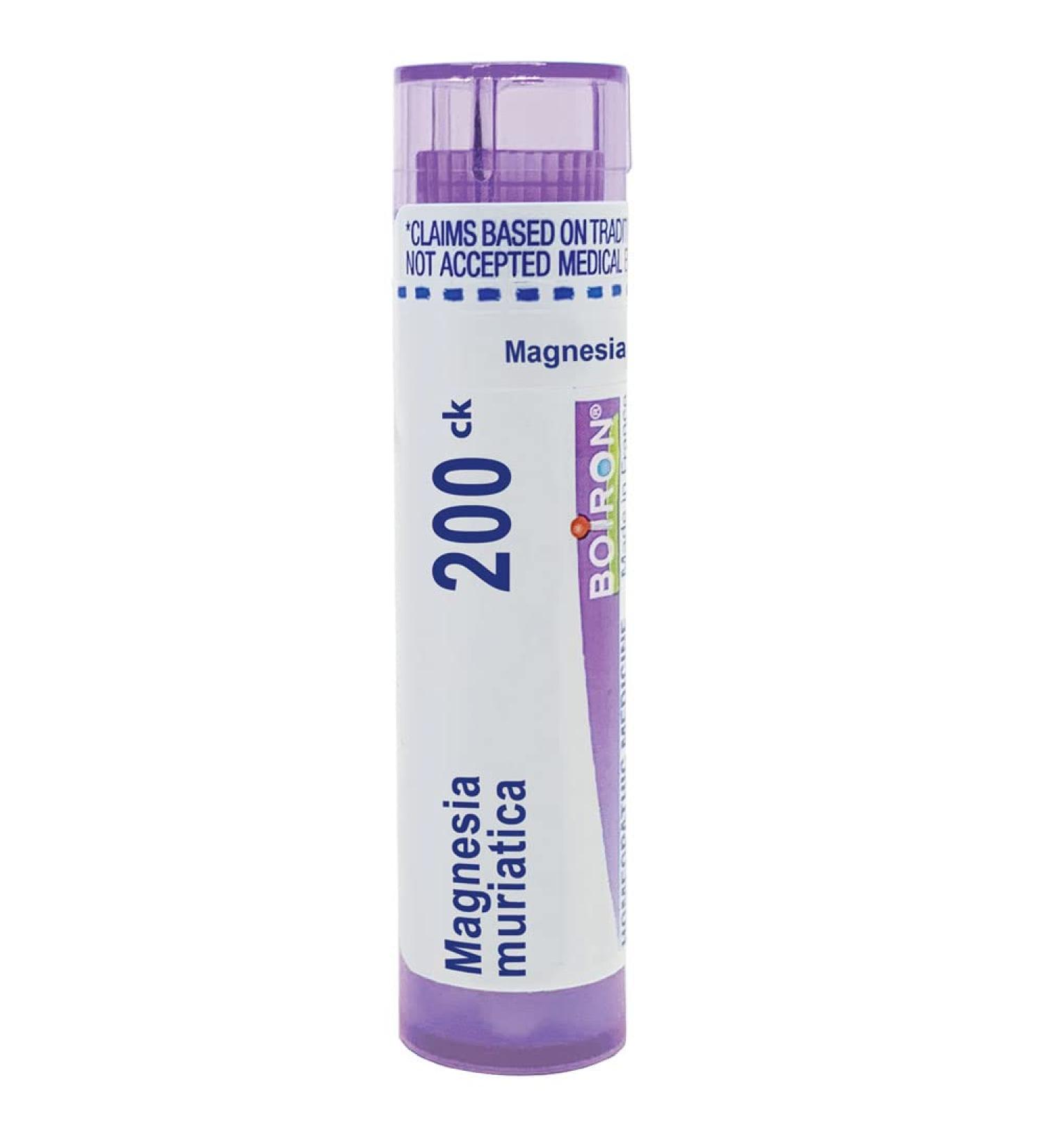 Boiron Magnesia Muriatica 200Ck MD - 80 Pellets for Constipation Relief & Dry Stools | International Shipping Available - Buy Online on GoSupps.com