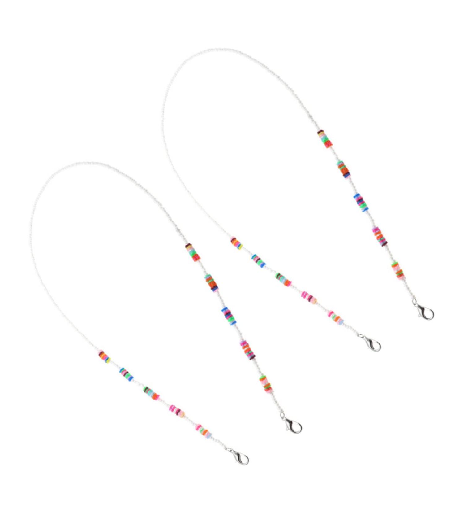 KOMBIUDA 2pcs Anti-Drop Chain Shot Glasses Suspenders | Custom Folk Design for Kids | Durable Polymer Clay - Buy Online on GoSupps.com