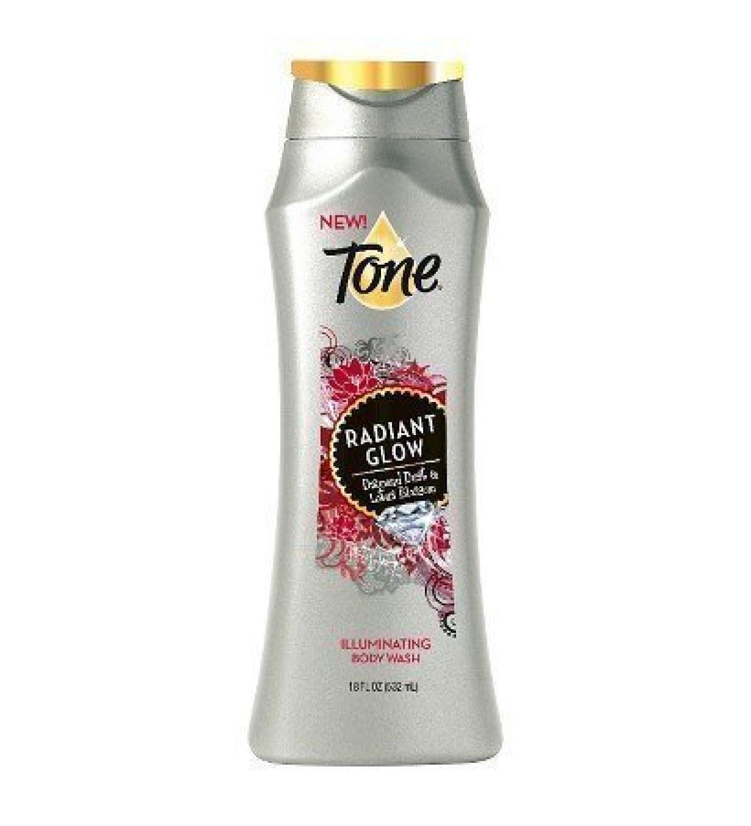 Tone Radiant Glow Body Wash with Diamond Dust & Lotus Blossom 16 Fl. Oz.