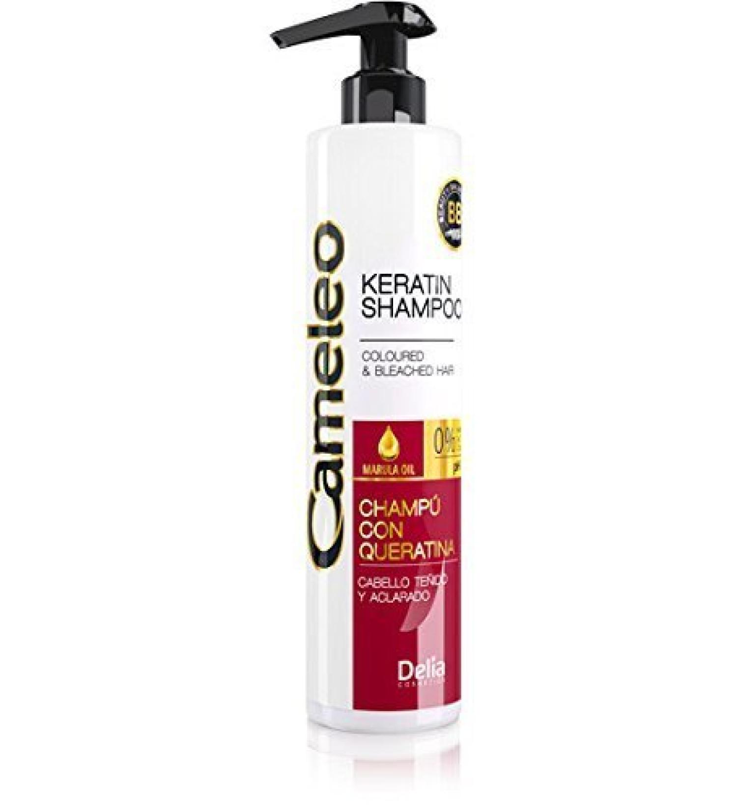 Cameleo - Color Care Shampoo - Keratin hair rinsing with marula oil for color treated hair - color protection - 0% parabens salt & dye - salt - 500 ml