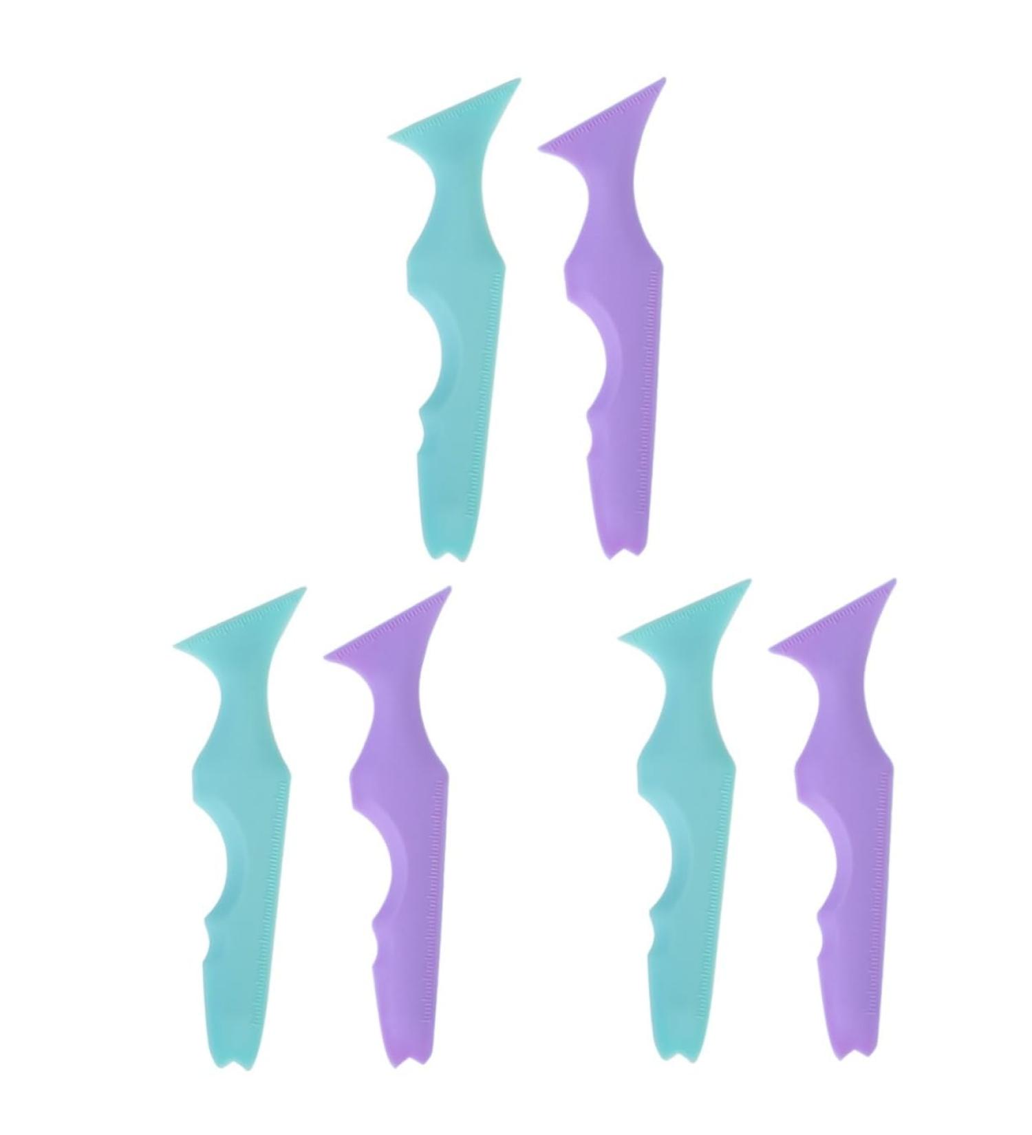 MAGICLULU 6 Pcs Silicone Beauty Ruler Silicone Molds Eyeshadow Eyeliner Stamp Eyeliner Aid Protection Sample - Buy Online on GoSupps.com