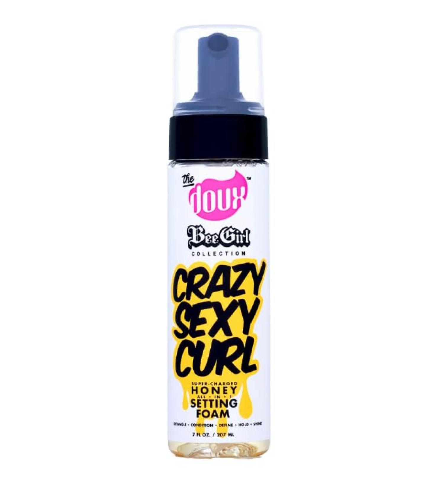  Bee Girl Crazy-Sexy-Curl Honey Setting Foam 7 oz. Frizzy Hair Moisturizing (Pack of 1) - Buy Online on GoSupps.com