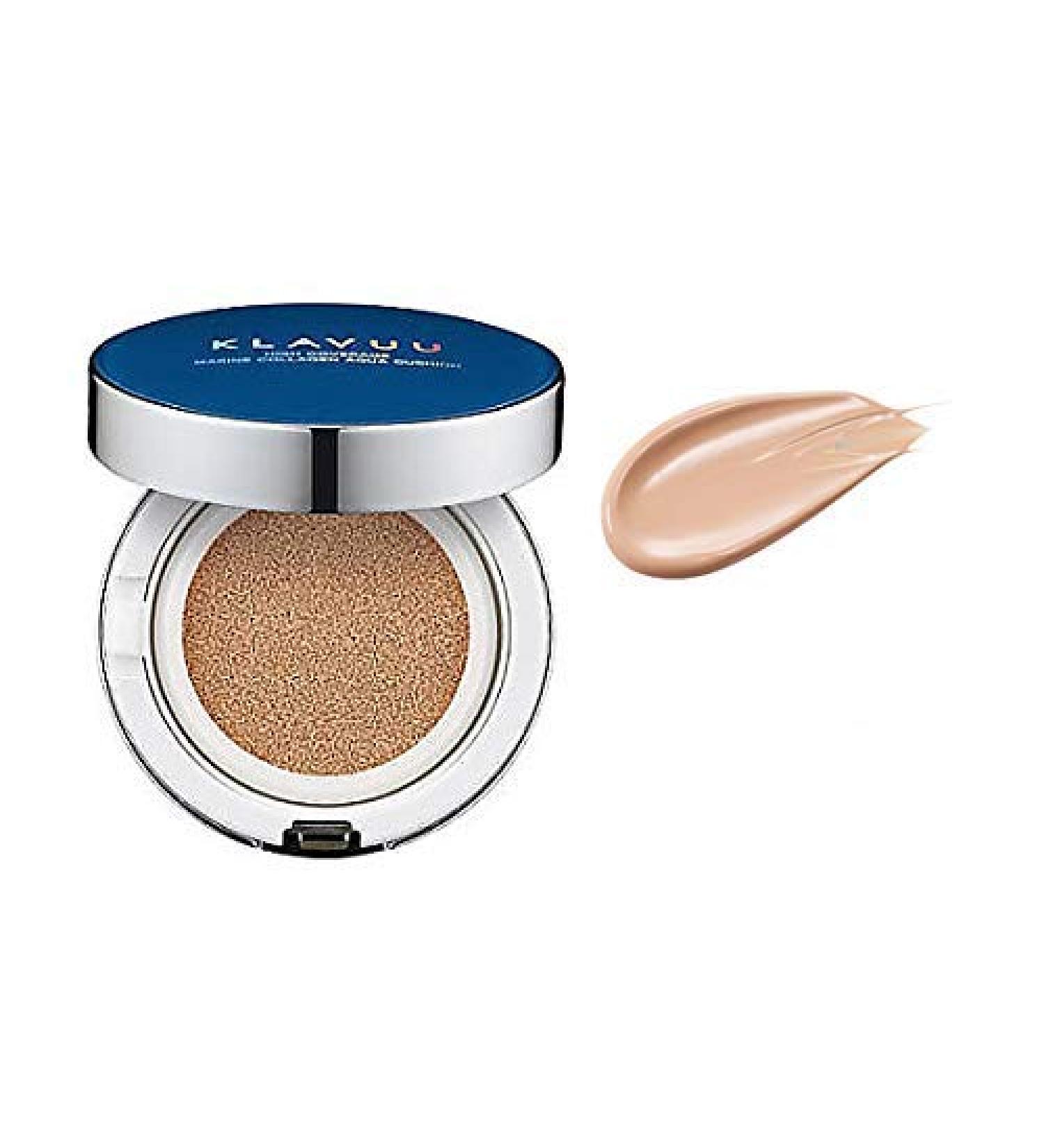 Klavuu  Blue Pearlsation High Coverage Marine Collagen Aqua Cushion 12g (21 Bright Light Beige)