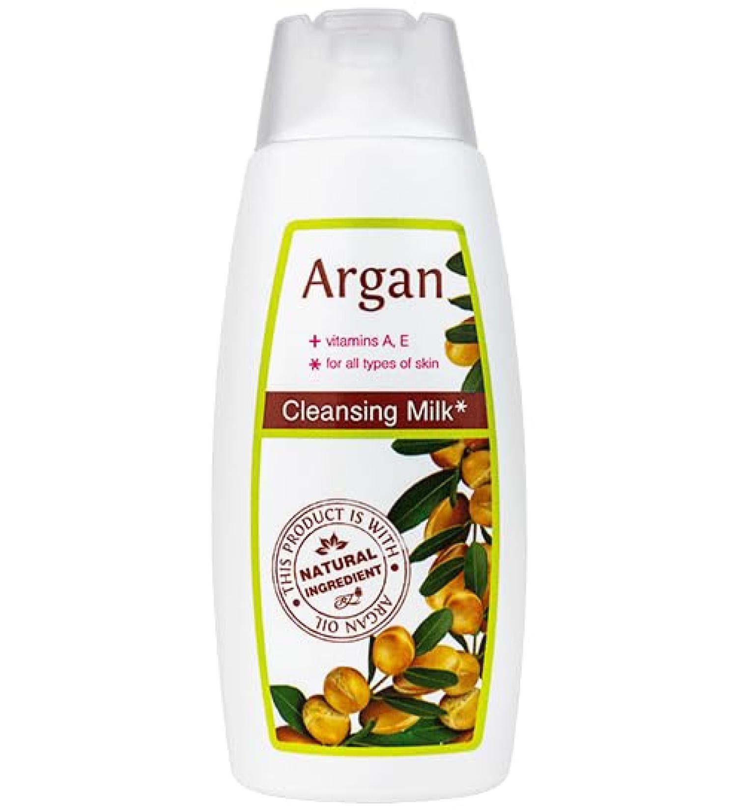 Rosa Impex Moisturizing cleansing milk with argan oil and vitamins A and E "Argan"