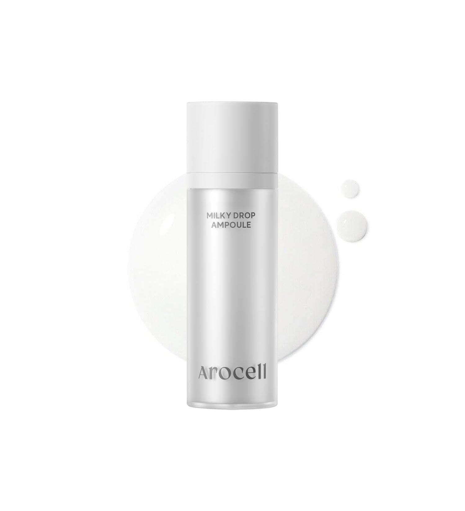 AROCELL Milky Drop Ampoule 30ml/1.01 Fl Oz Korean Hydrating & Moisturizing Ampoule with TXA Milk Exosome 5% Hyaluronic Acid & Ceramides Soothing Brightening Clear Skin KBeauty Serum - Buy Online on GoSupps.com