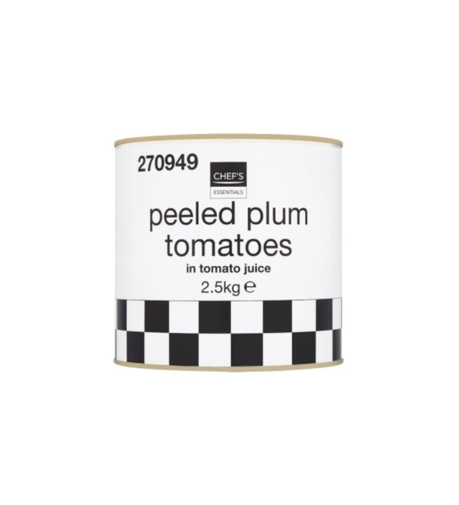 Chef's Essentials Peeled Plum Tomatoes in Tomato Juice 2.5kg x 6