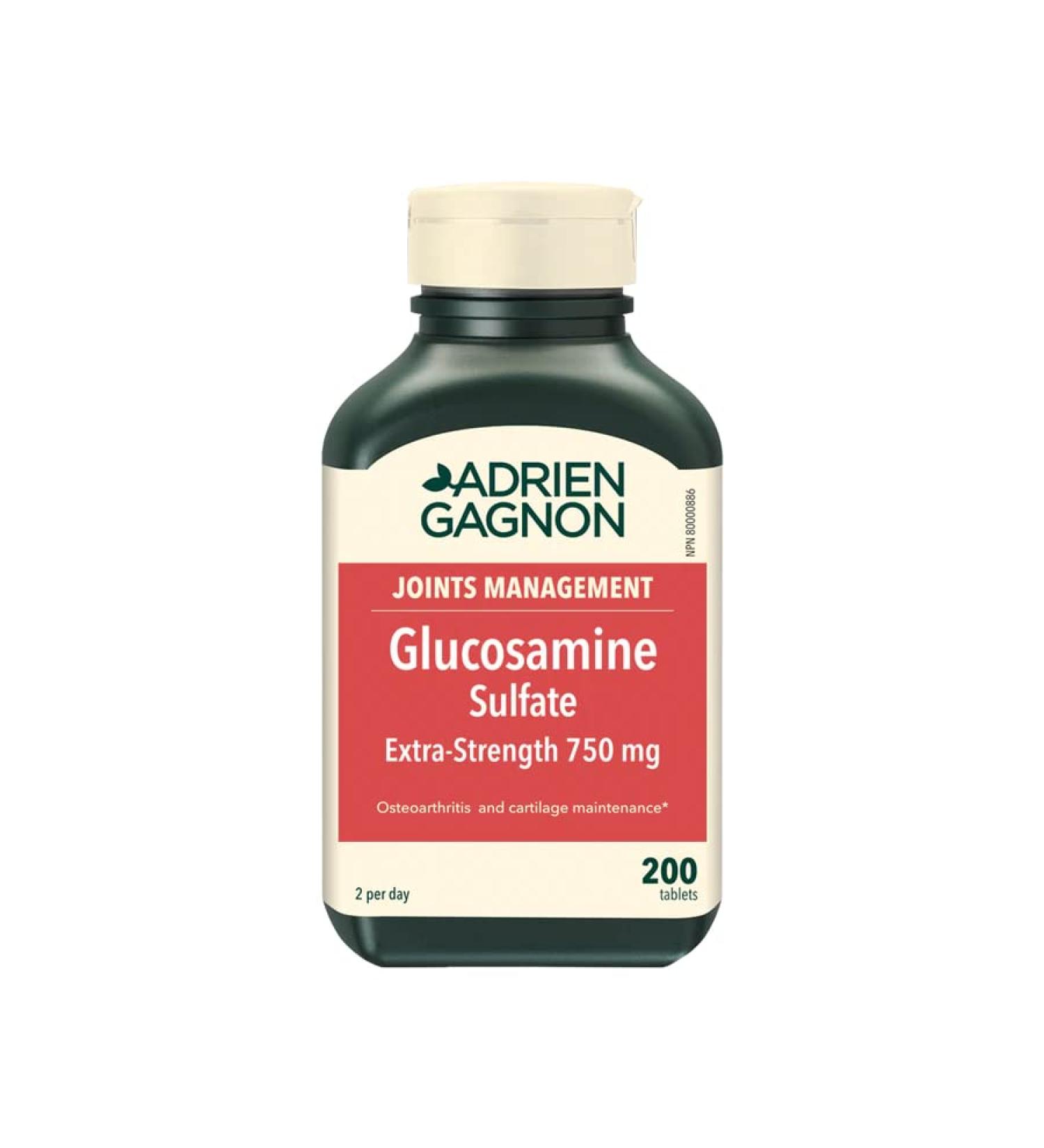 Adrien Gagnon - Glucosamine Sulfate 750 mg Extra-Strength for Joint Repair and Protection 200 Tablets - Buy Online on GoSupps.com