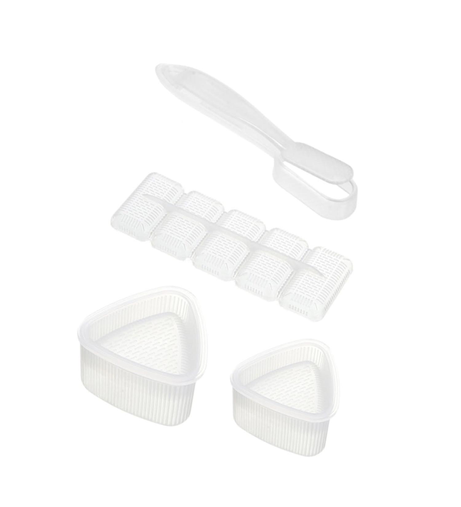 ABOOFAN 4pcs Rice Ball Mold Sushi Press Mold DIY Bento Molds Rice Ball Maker Suite Child Triangle White Pp - Buy Online on GoSupps.com