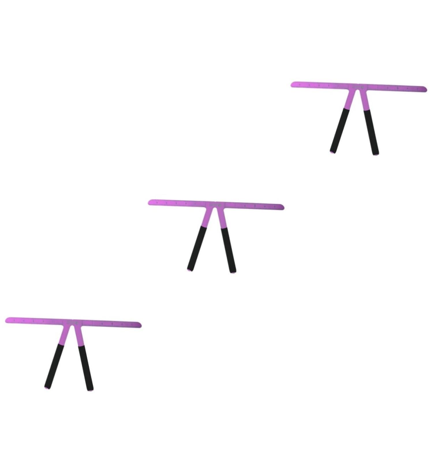 Baluue 3pcs Stainless Steel Eyebrow Ruler Eyebrow Positioning Ruler Eyebrow Stencil Kit 13.8x7cmx3pcs Purplex3pcs - Buy Online on GoSupps.com