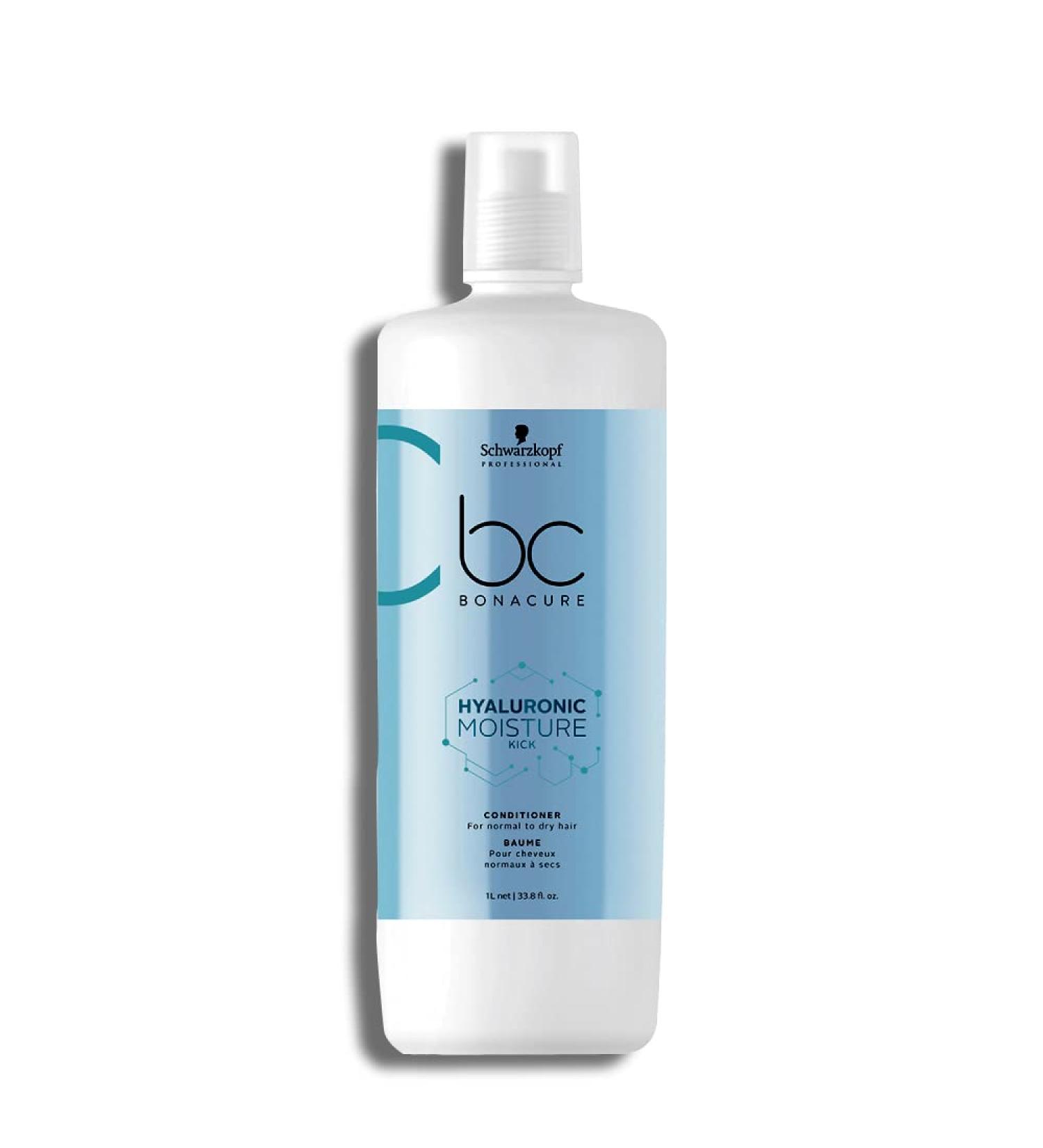 Schwarzkopf SK BC Hyaluron Moisture Kick Conditioner 1000ml - Hydrating Hair Care for All Hair Types - International Shipping Available - Buy Online on GoSupps.com