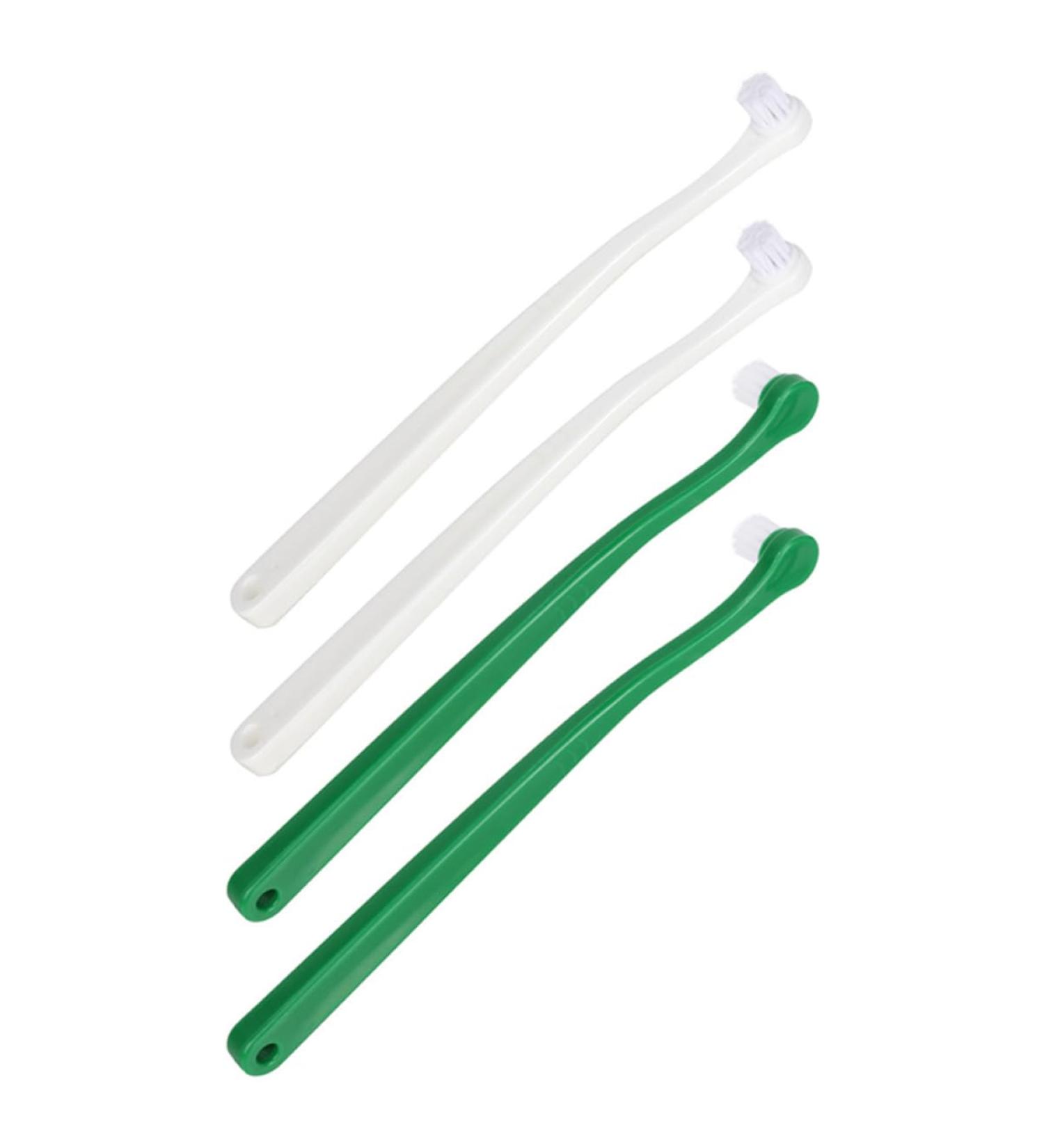 BELLIFFY 4pcs Pet Toothbrush Cat Care Toothbrush Manual Dog Toothbrush Toothpaste Plastic - Buy Online on GoSupps.com