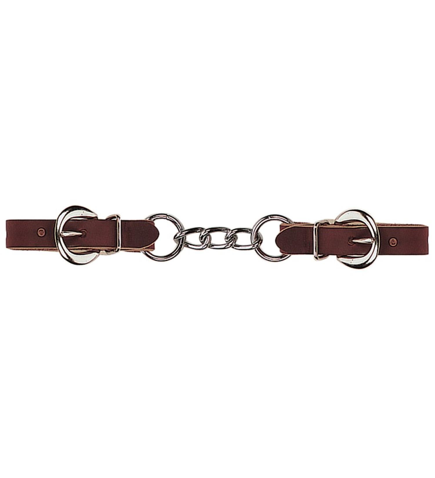 Weaver Leather Latigo Leather Single Link Chain Curb Strap