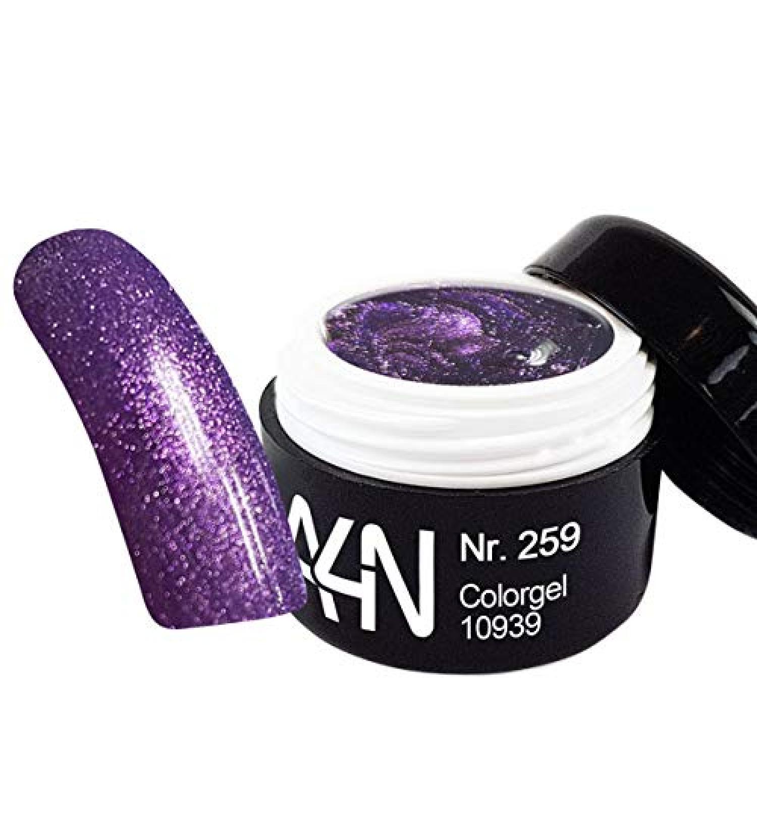 UV/LED Gel Color *Violet Glimmer No. 259* Color gel - high coverage - 5ml