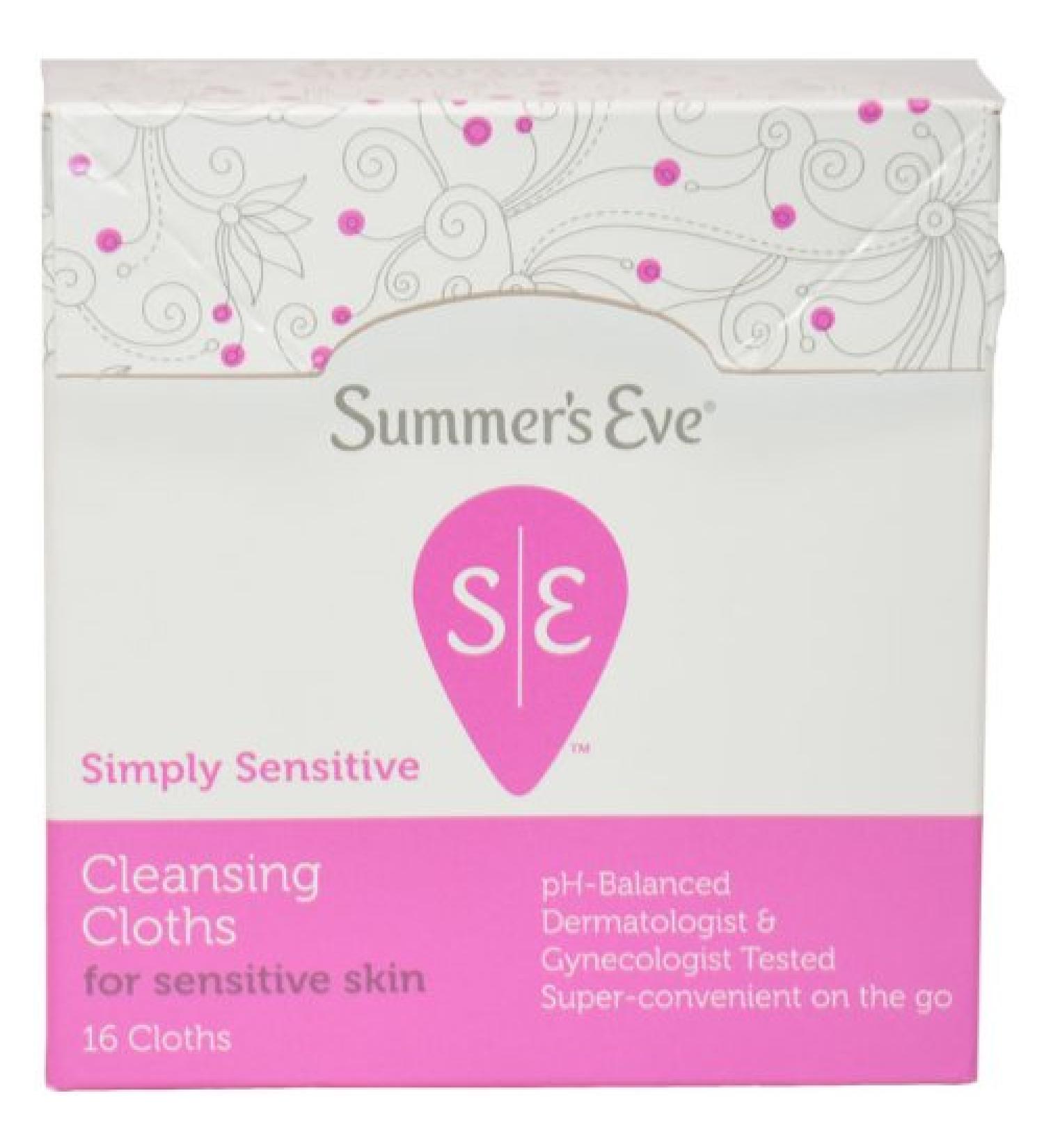 Feminine Cleansing Cloths for Sensitive Skin By Summer'S Eve for Women Cloths 16 Count