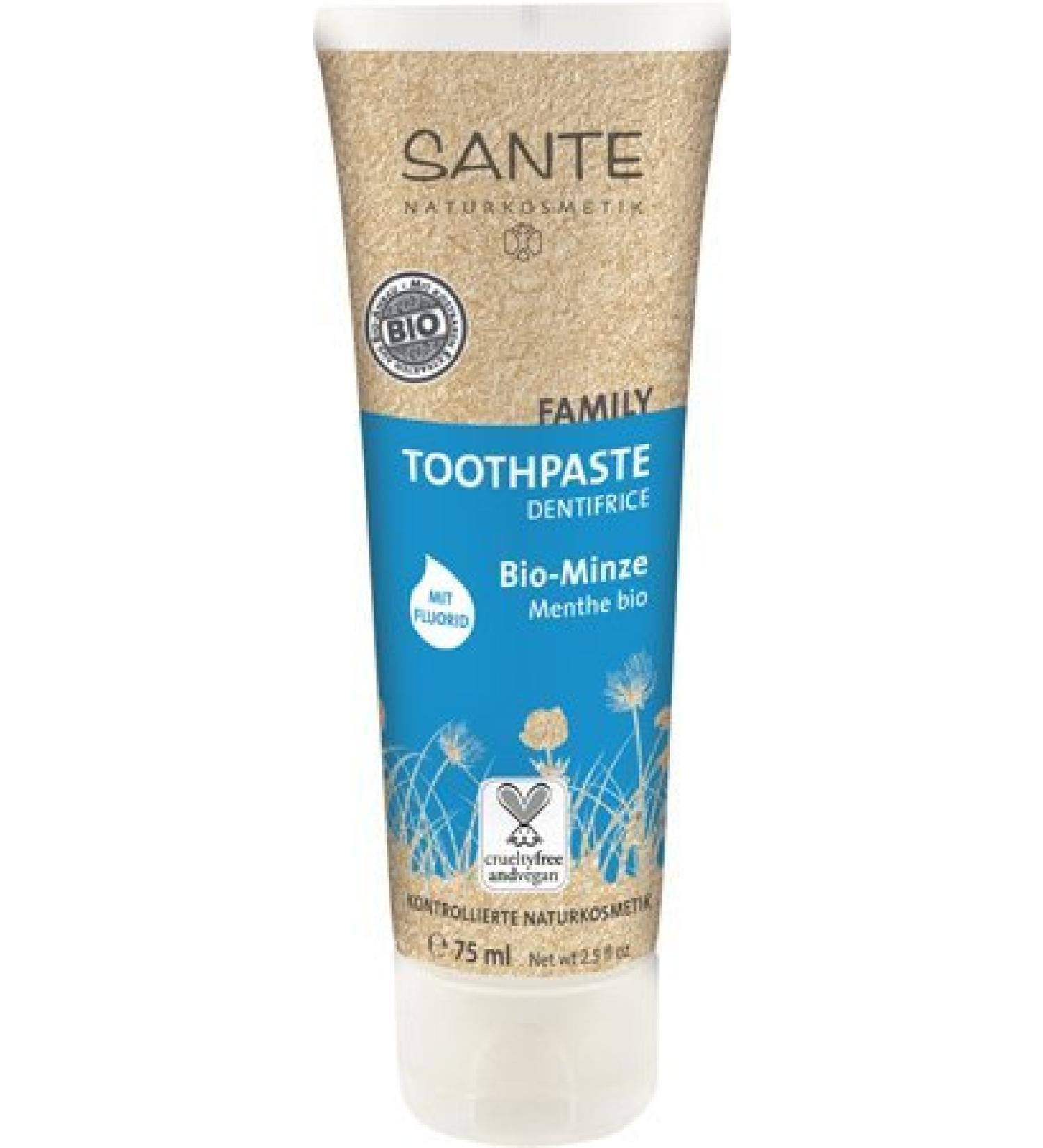 Sante Family Toothpaste Toothpaste Organic Mint with Fluoride 75 ml