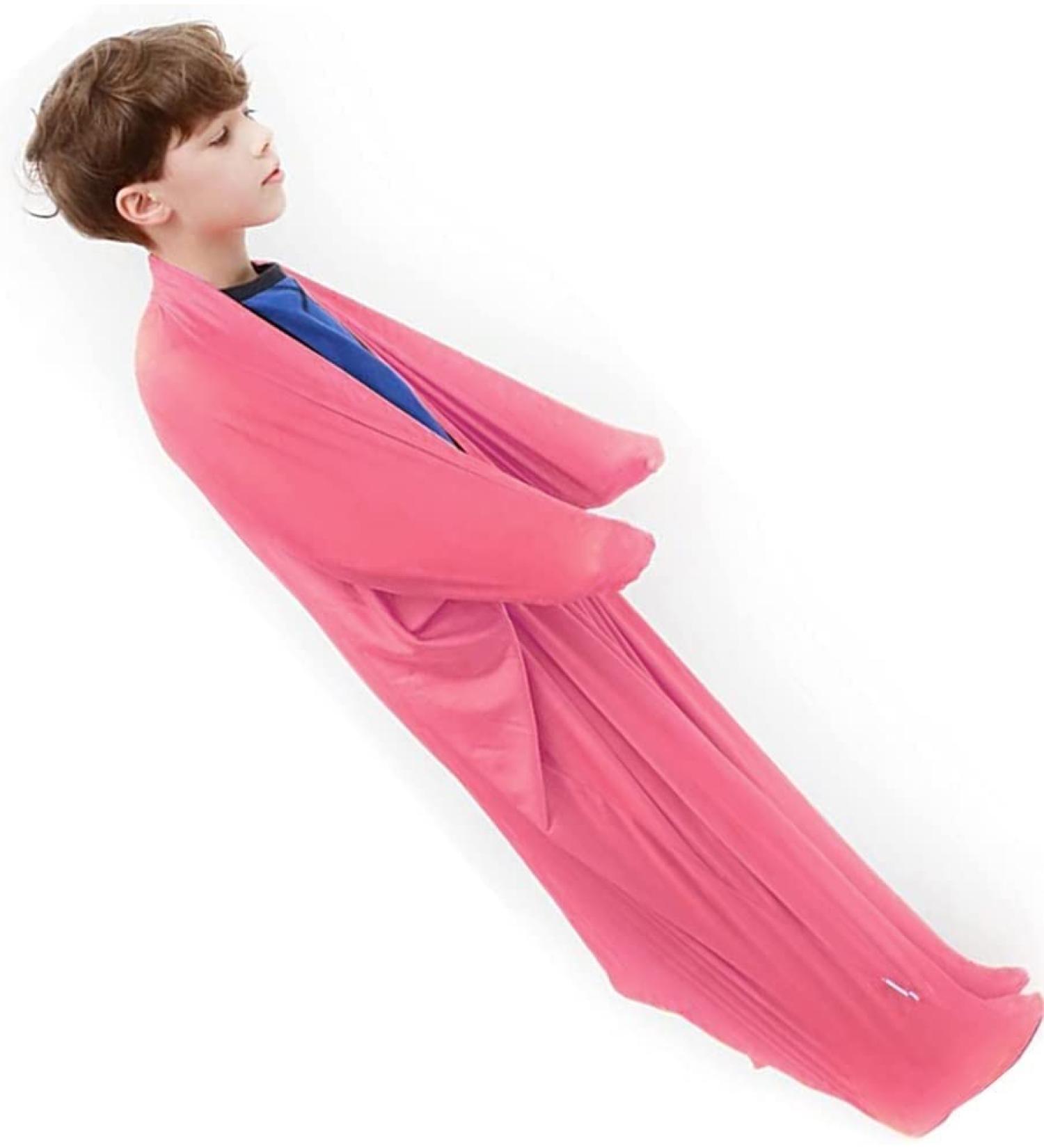 Bossge Sensory Body Sock for Children & Adults - Deep Pressure Relaxation Toy for Autism & Sensory Processing Disorder - Pink M (69x119 cm) - Buy Online on GoSupps.com