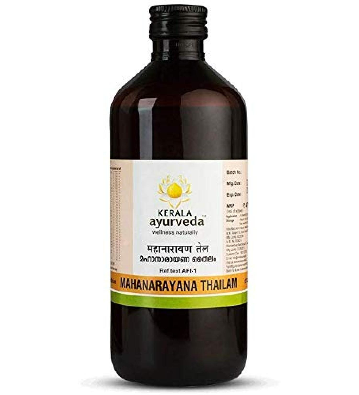 Glamorous Hub Kerala Ayurveda Mahanarayana Thailam 450 ml - Authentic Ayurvedic Oil for Pain Relief | International Shipping Available - Buy Online on GoSupps.com