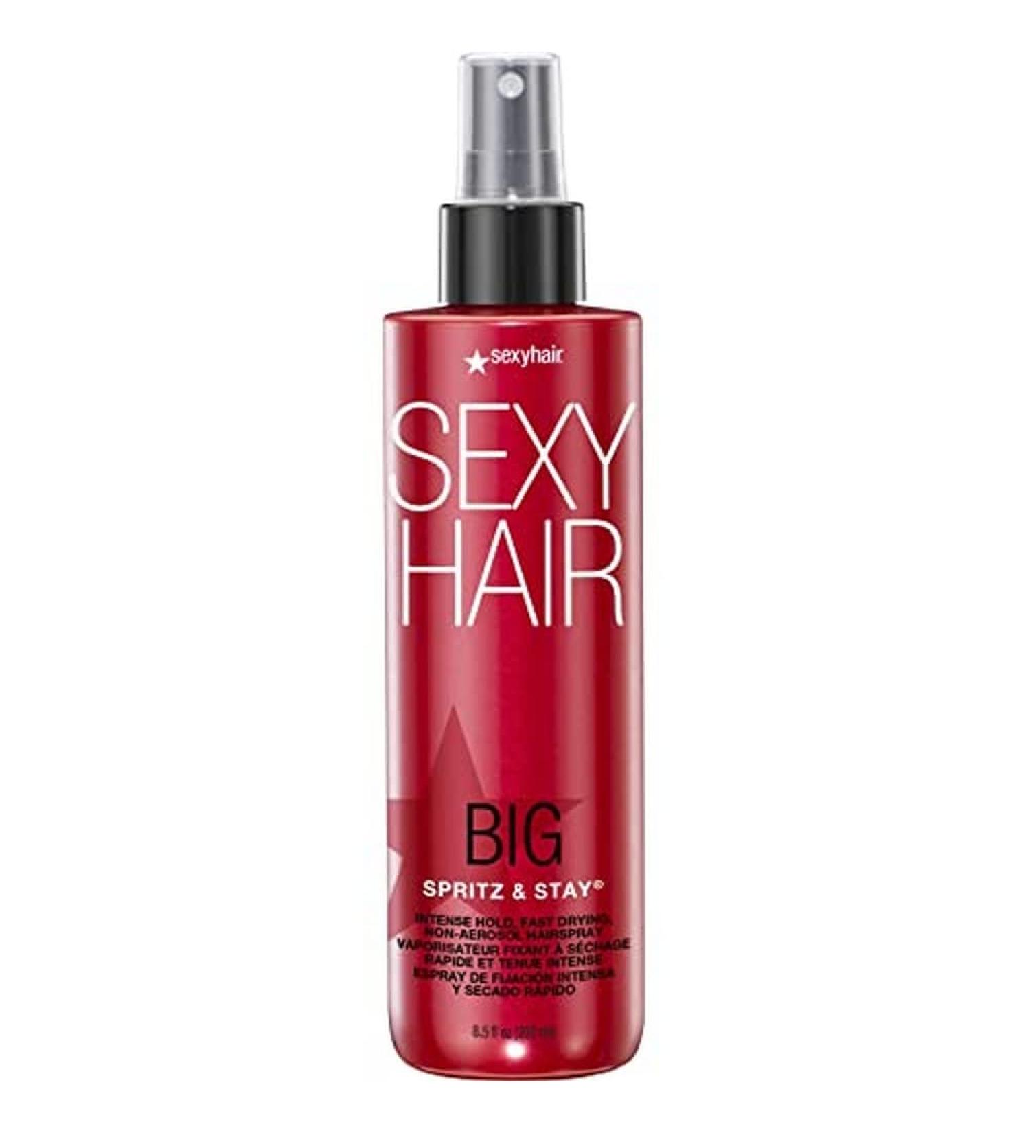 SexyHair Big Spritz & Stay 8.5 Oz Non-Aerosol Hairspray - Max Hold & Shine for Fast-Drying Styling on All Hair Types - Buy Online on GoSupps.com