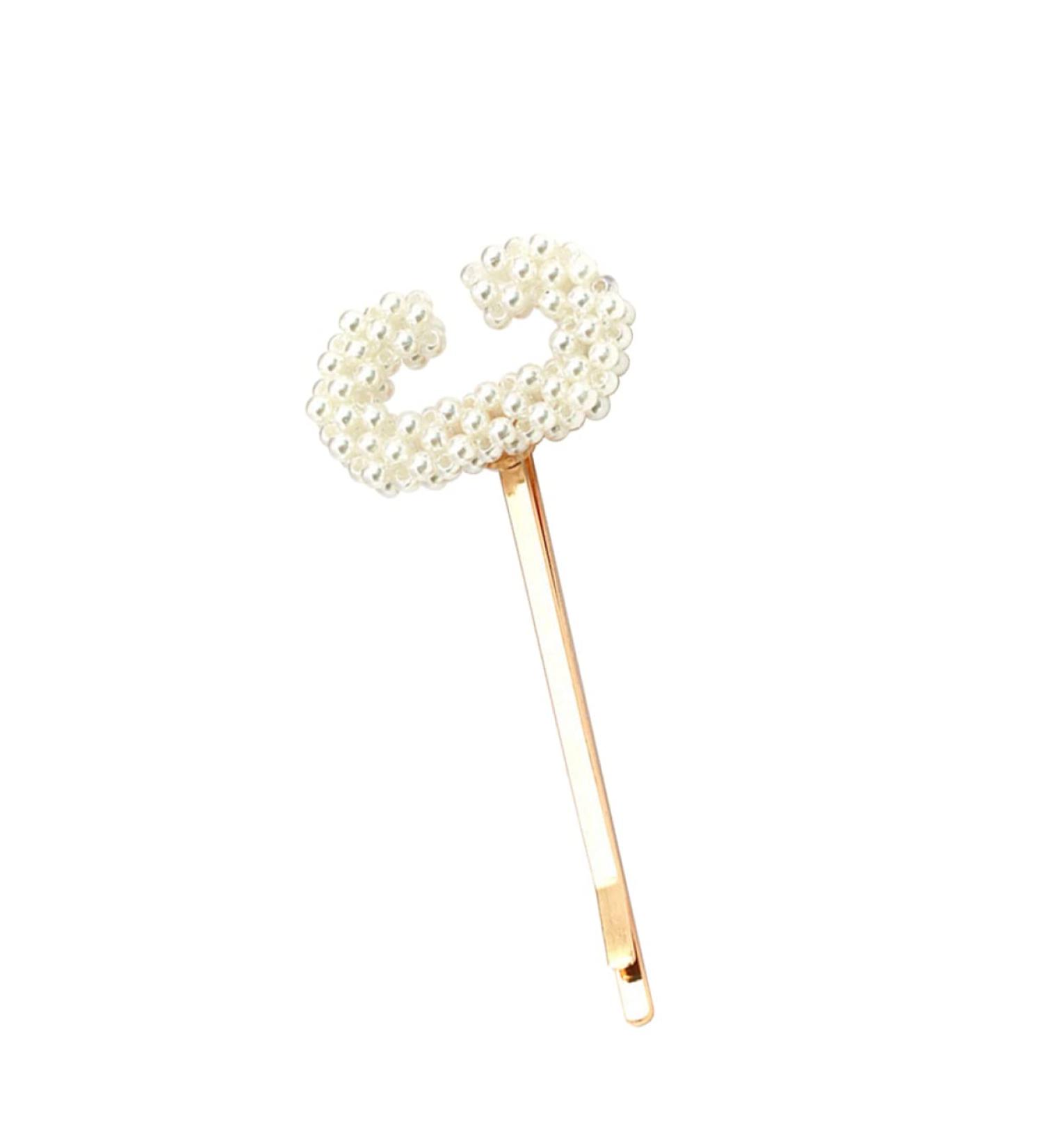 FRCOLOR 1PC pearl alligator clips bling geometric hair accessories fashion hair clips hair side clips women snap barrette hair slide hair accessories for women modeling girl pin - Buy Online on GoSupps.com